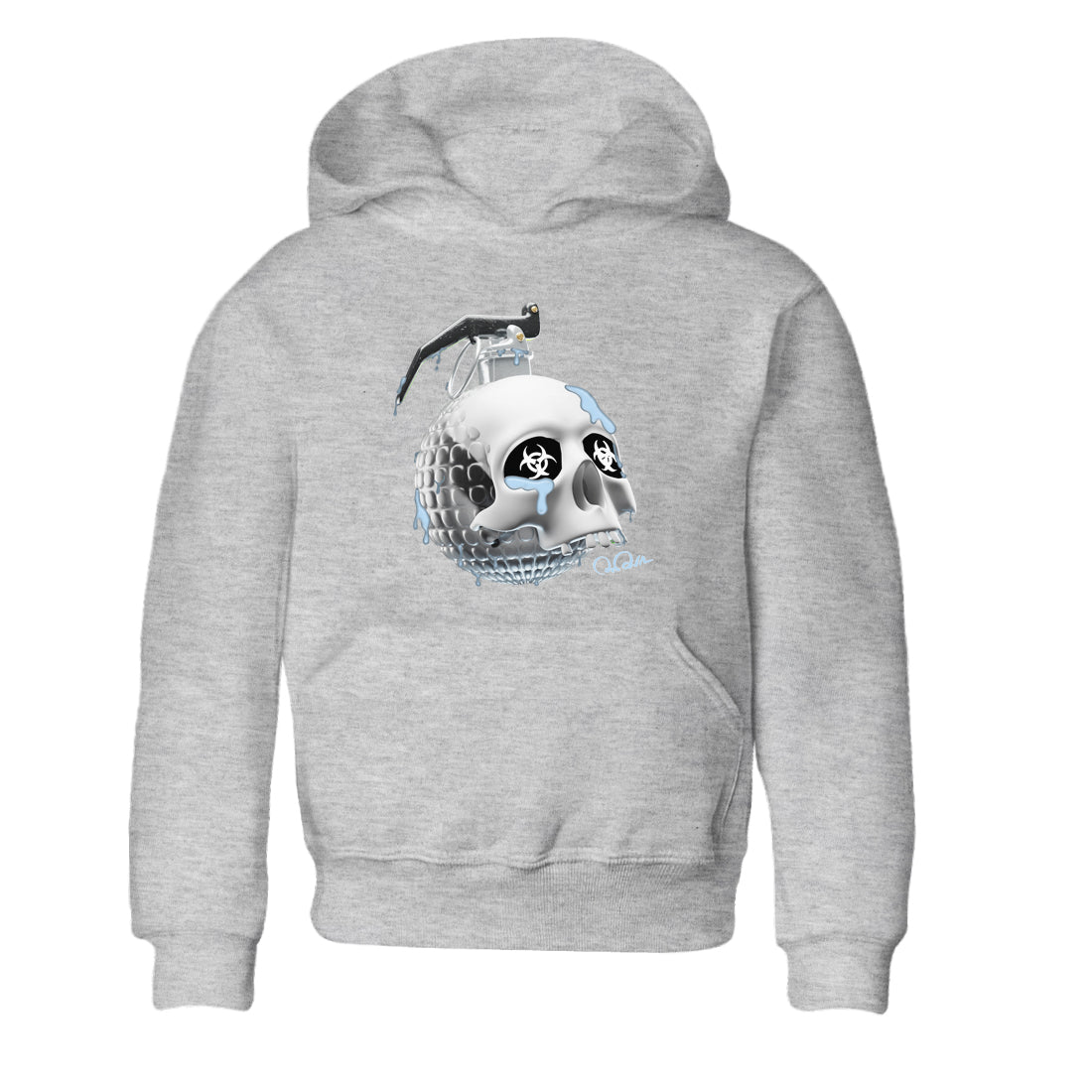 Skull Bomb Kids Tops - Air Jordan 11 White Cement