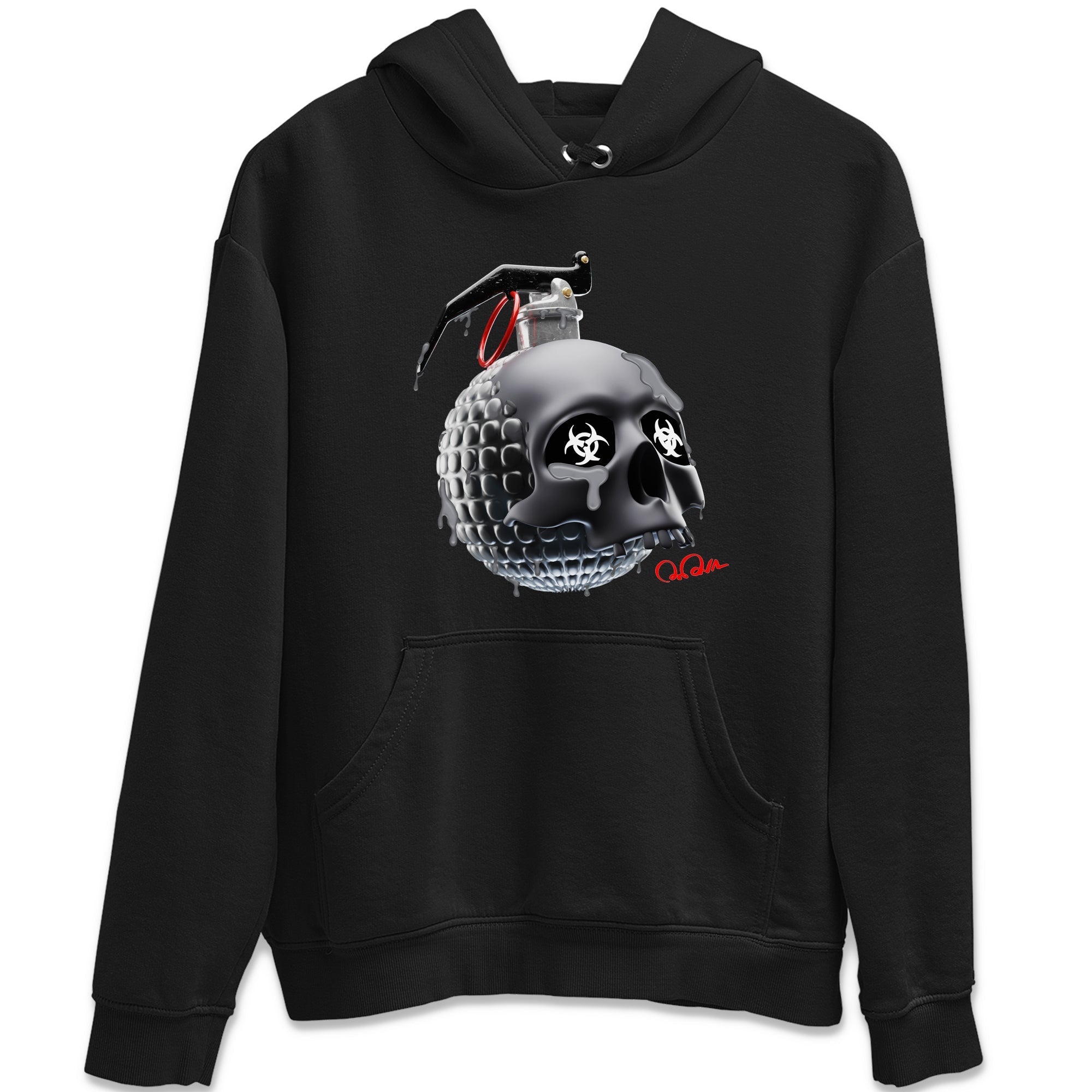Skull Bomb Unisex Tops - Air Jordan 13 Black Flint