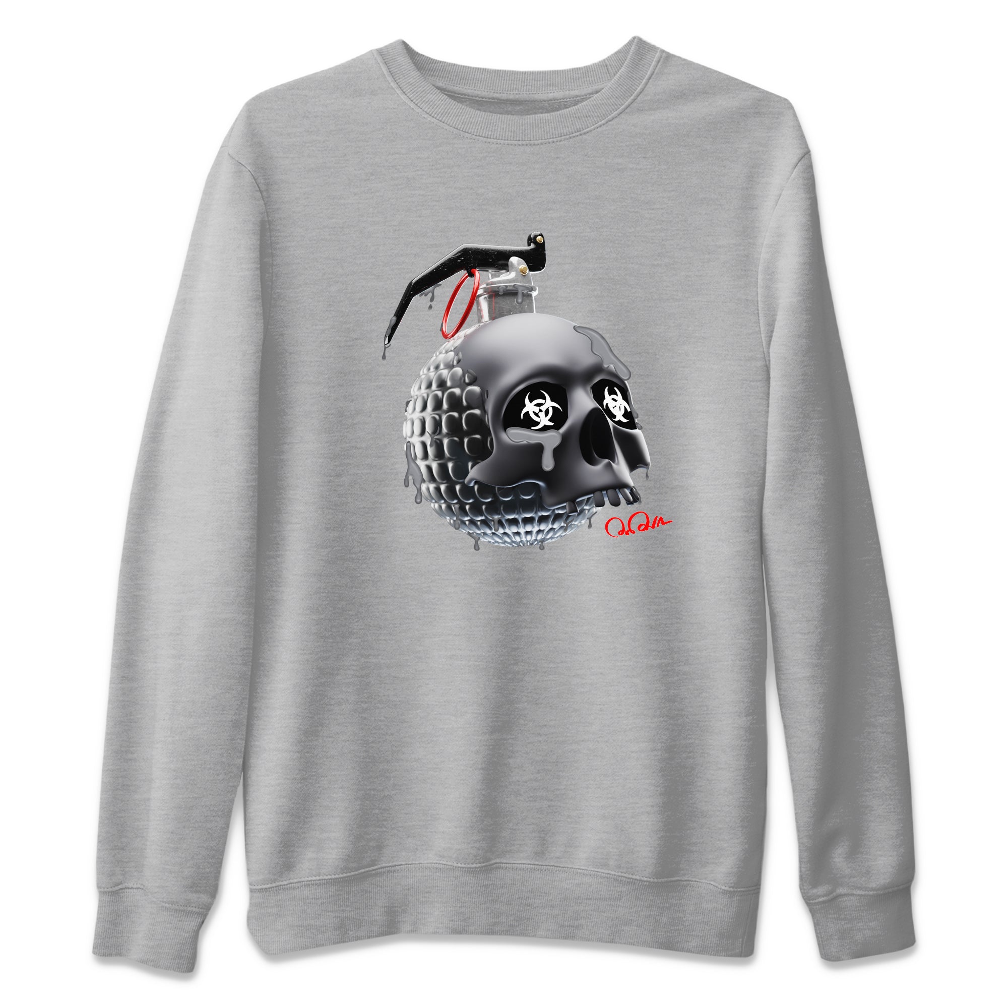 Skull Bomb Unisex Tops - Air Jordan 13 Black Flint