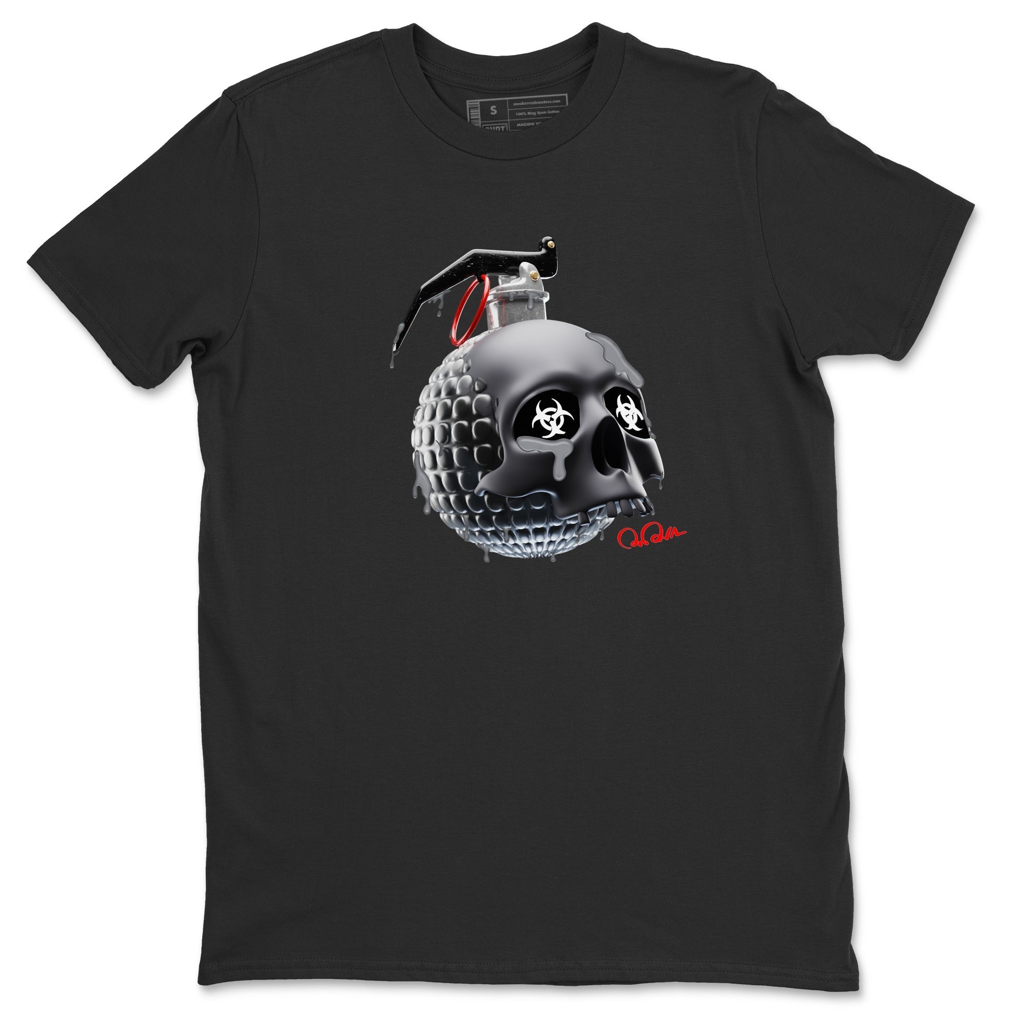 Skull Bomb Unisex Tops - Air Jordan 13 Black Flint