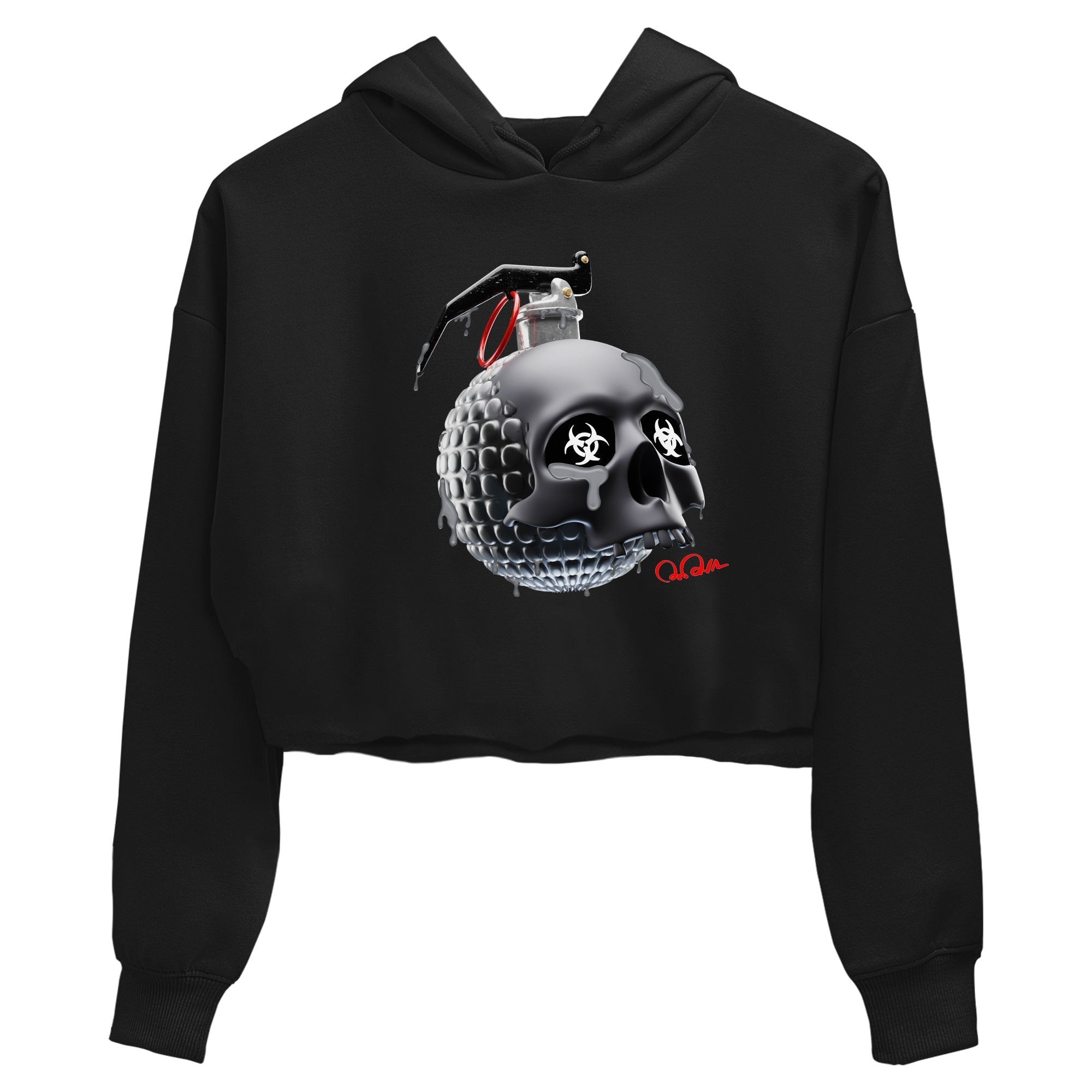 Skull Bomb Women's Tops - Air Jordan 13 Black Flint