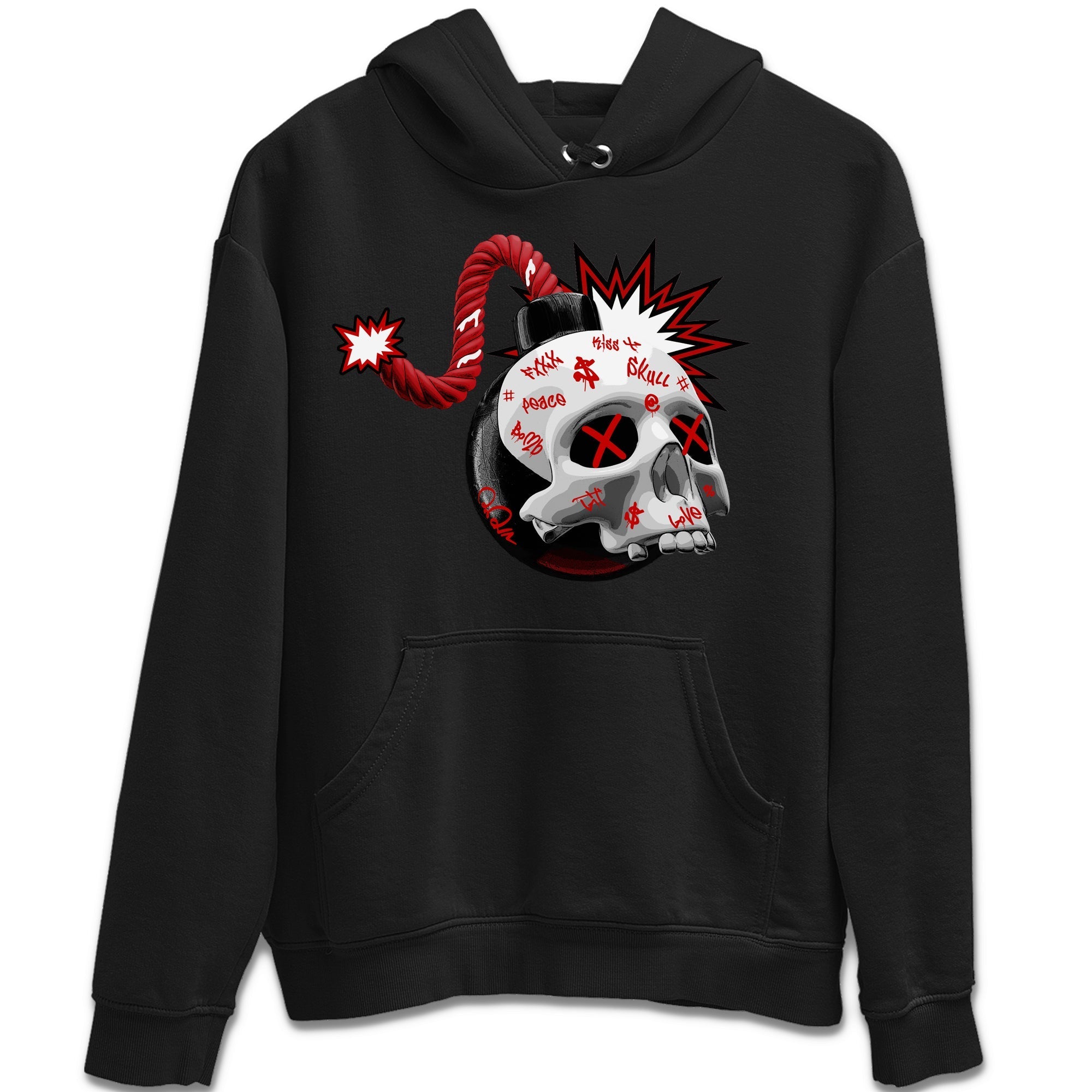 Skull Bomb Unisex Tops - Air Jordan 4 Red Cement