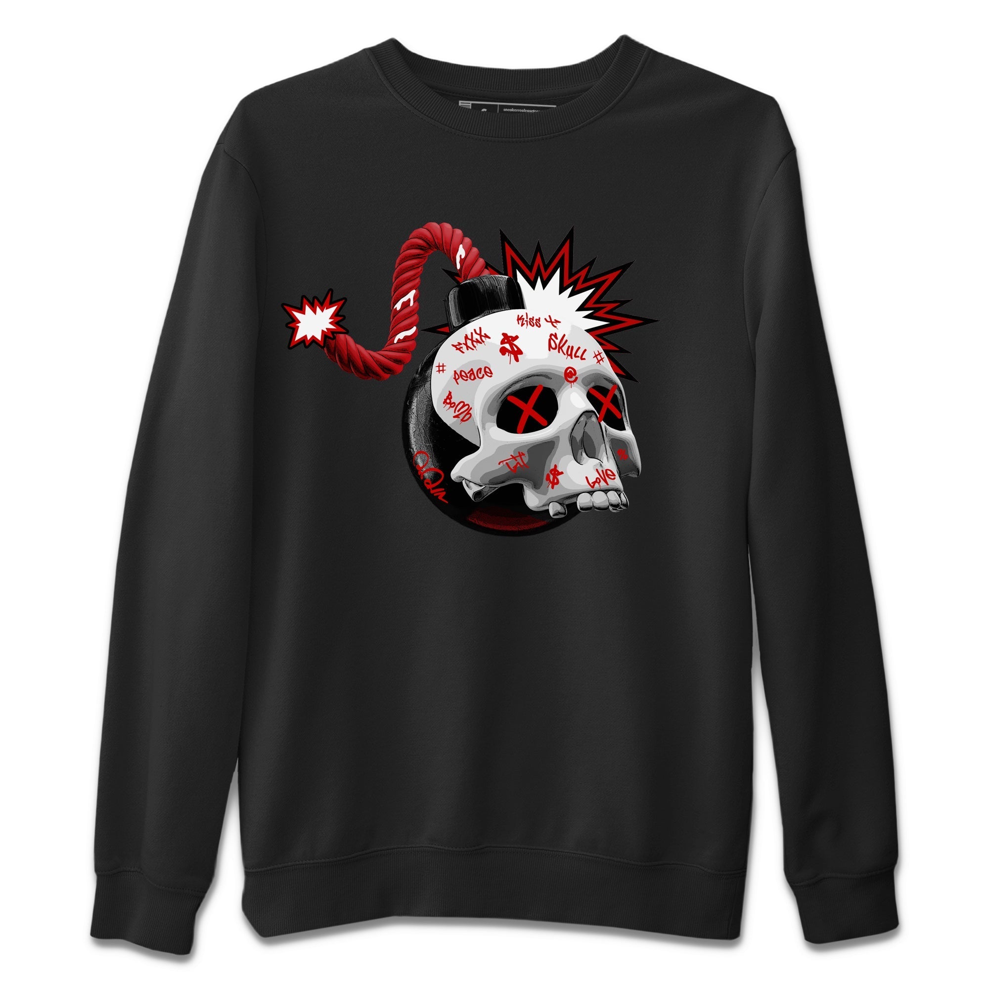 Skull Bomb Unisex Tops - Air Jordan 4 Red Cement
