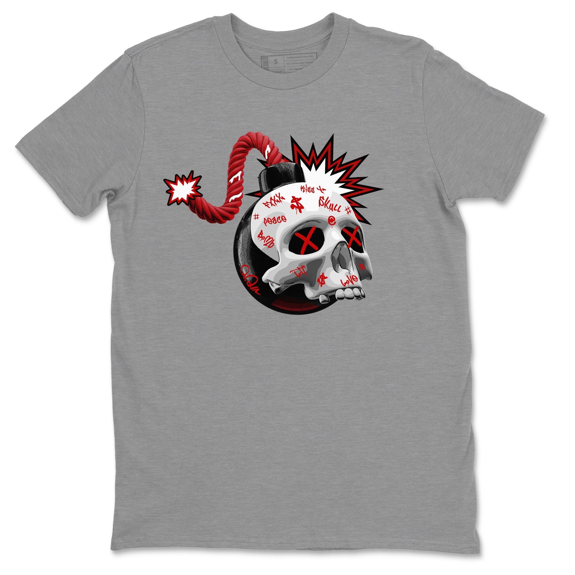 Skull Bomb Unisex Tops - Air Jordan 4 Red Cement