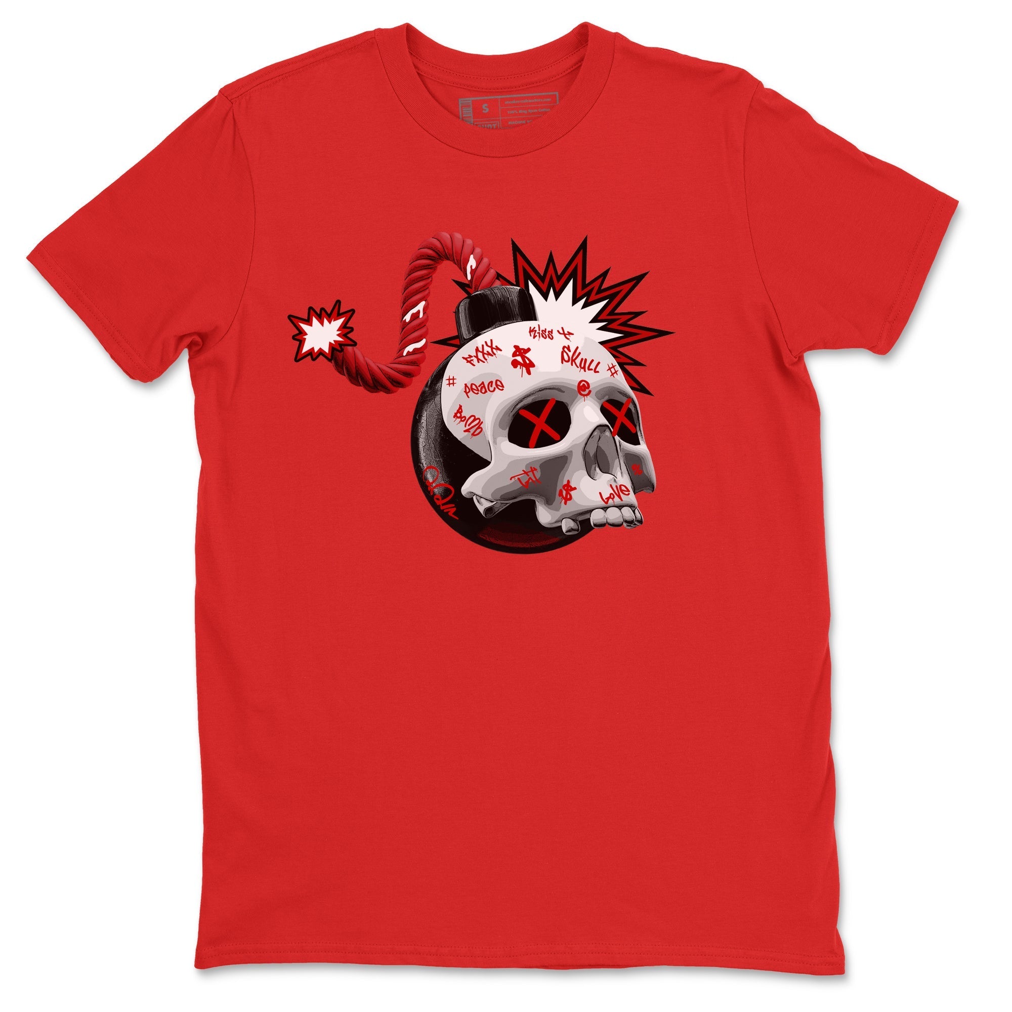 Skull Bomb Unisex Tops - Air Jordan 4 Red Cement
