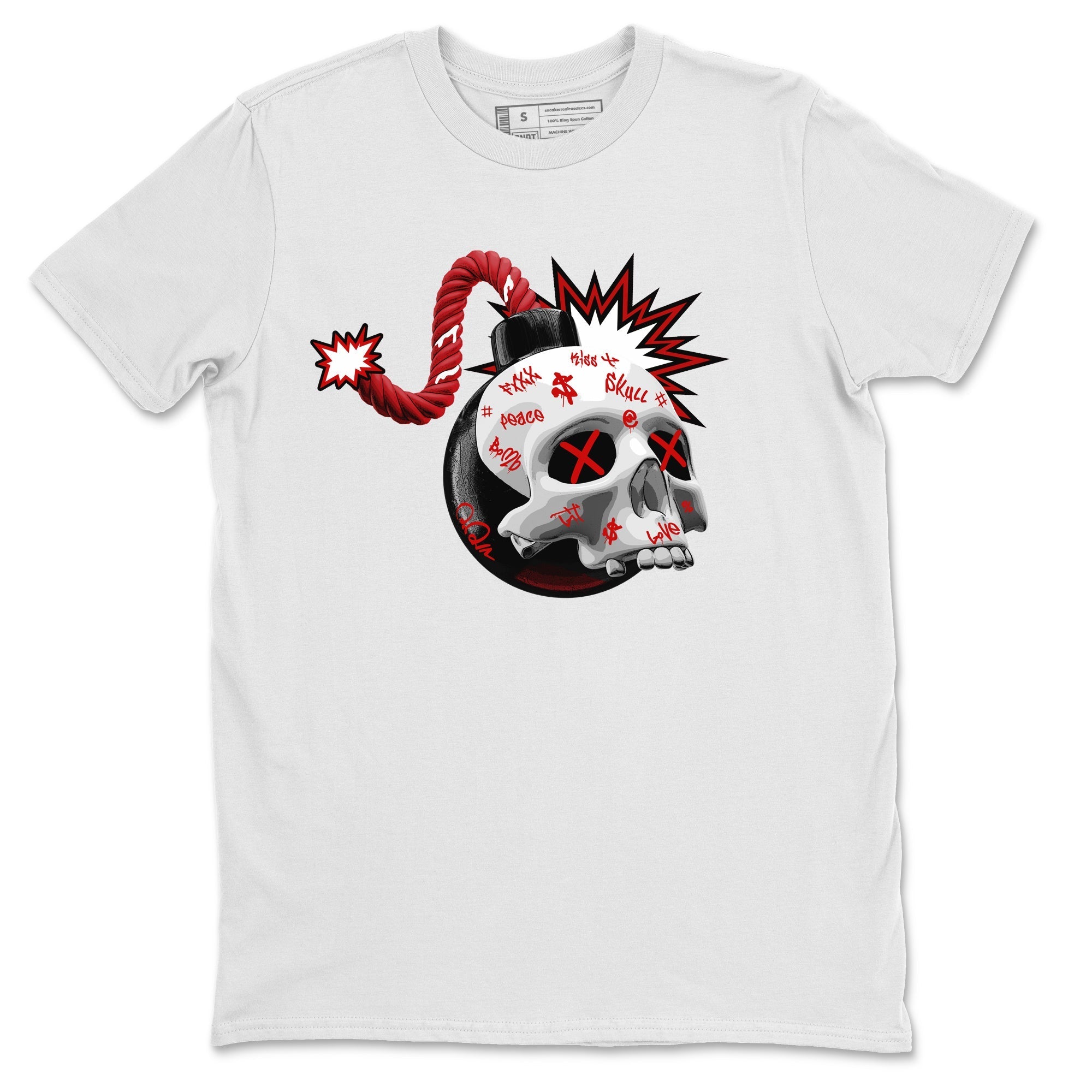 Skull Bomb Unisex Tops - Air Jordan 4 Red Cement