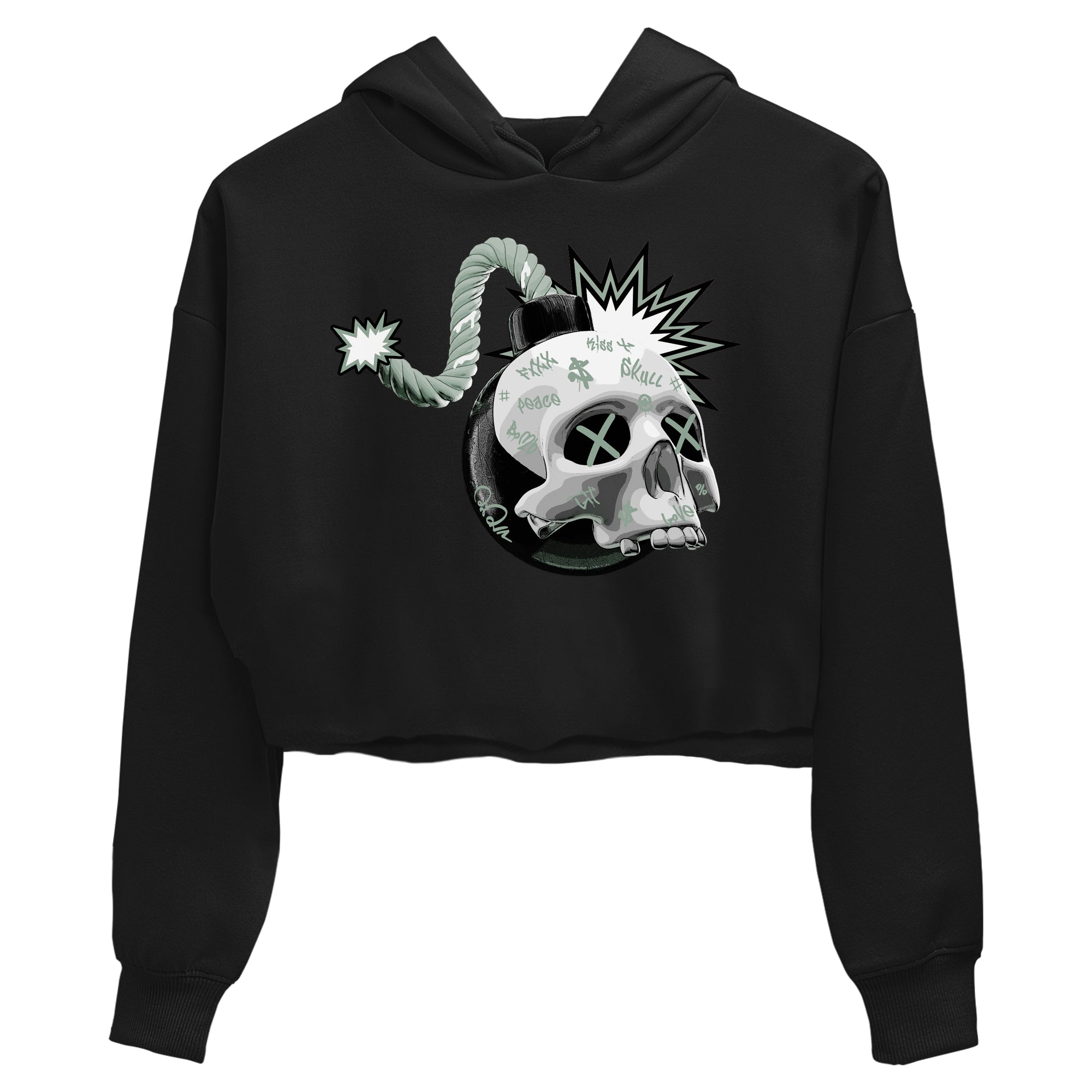 Skull Bomb Women's Tops - Dunk Mica Green