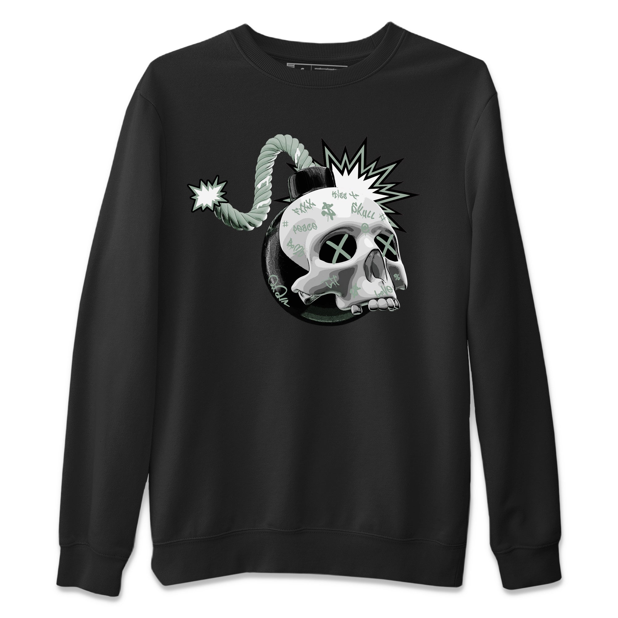 Skull Bomb Unisex Tops - Dunk Mica Green