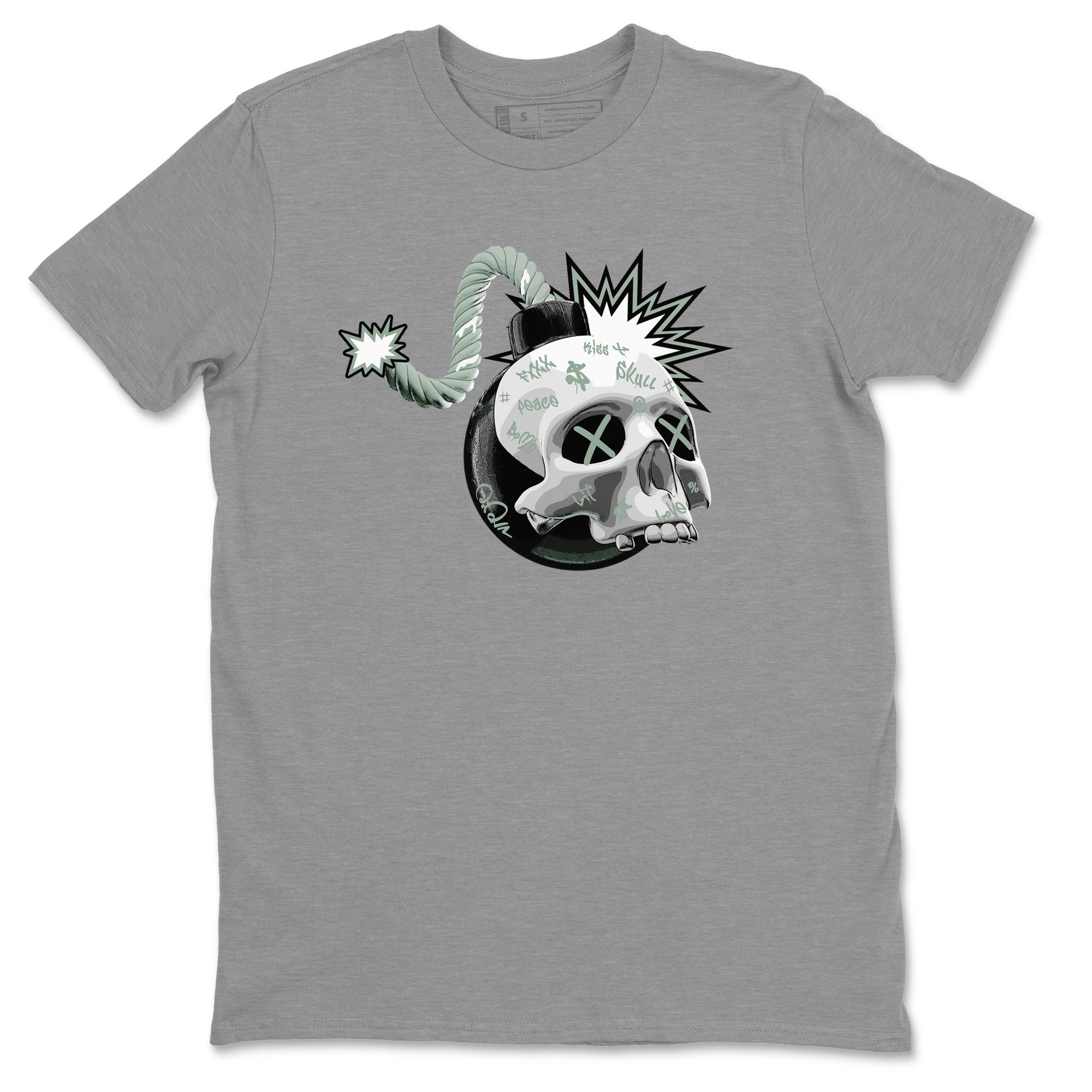 Skull Bomb Unisex Tops - Dunk Mica Green