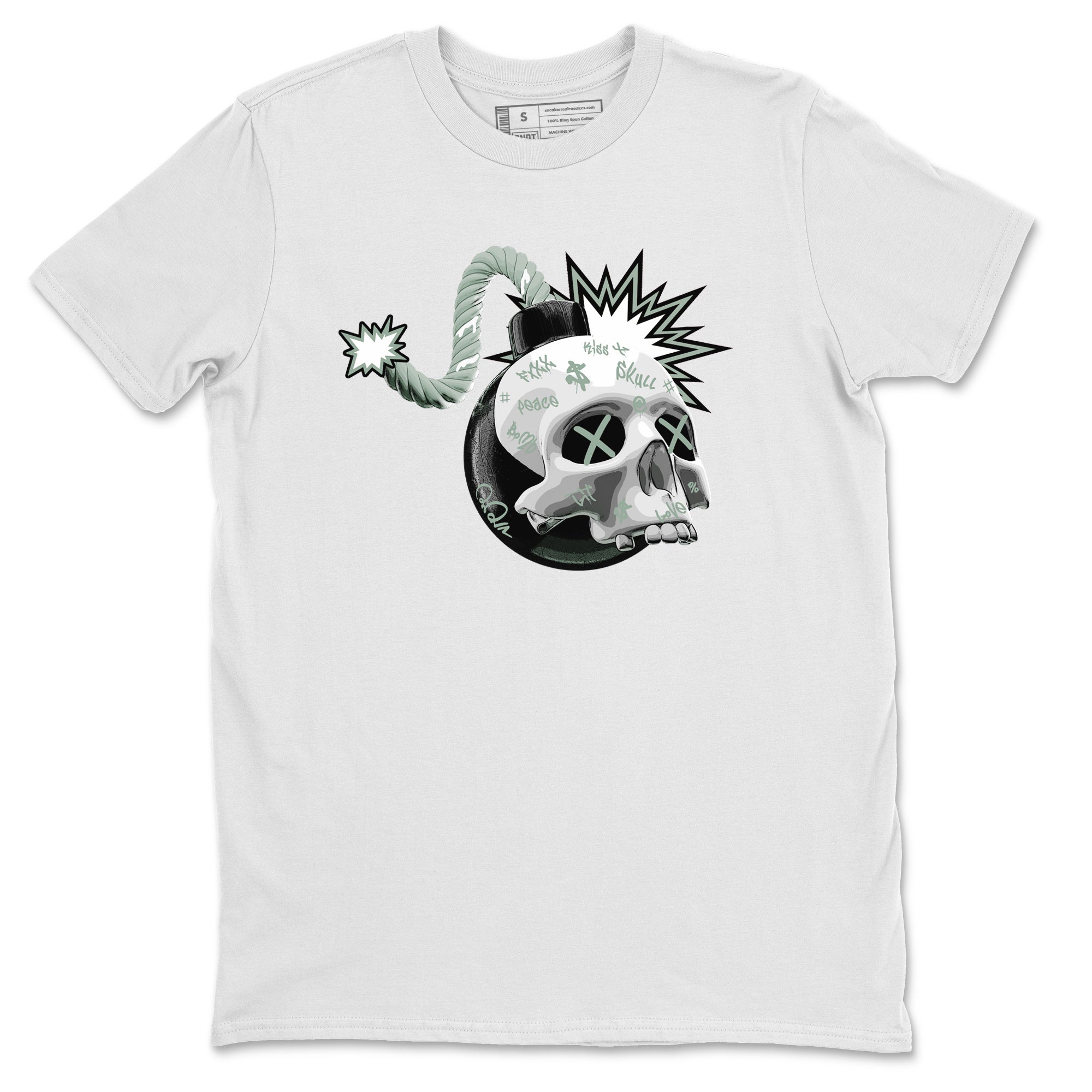 Skull Bomb Unisex Tops - Dunk Mica Green