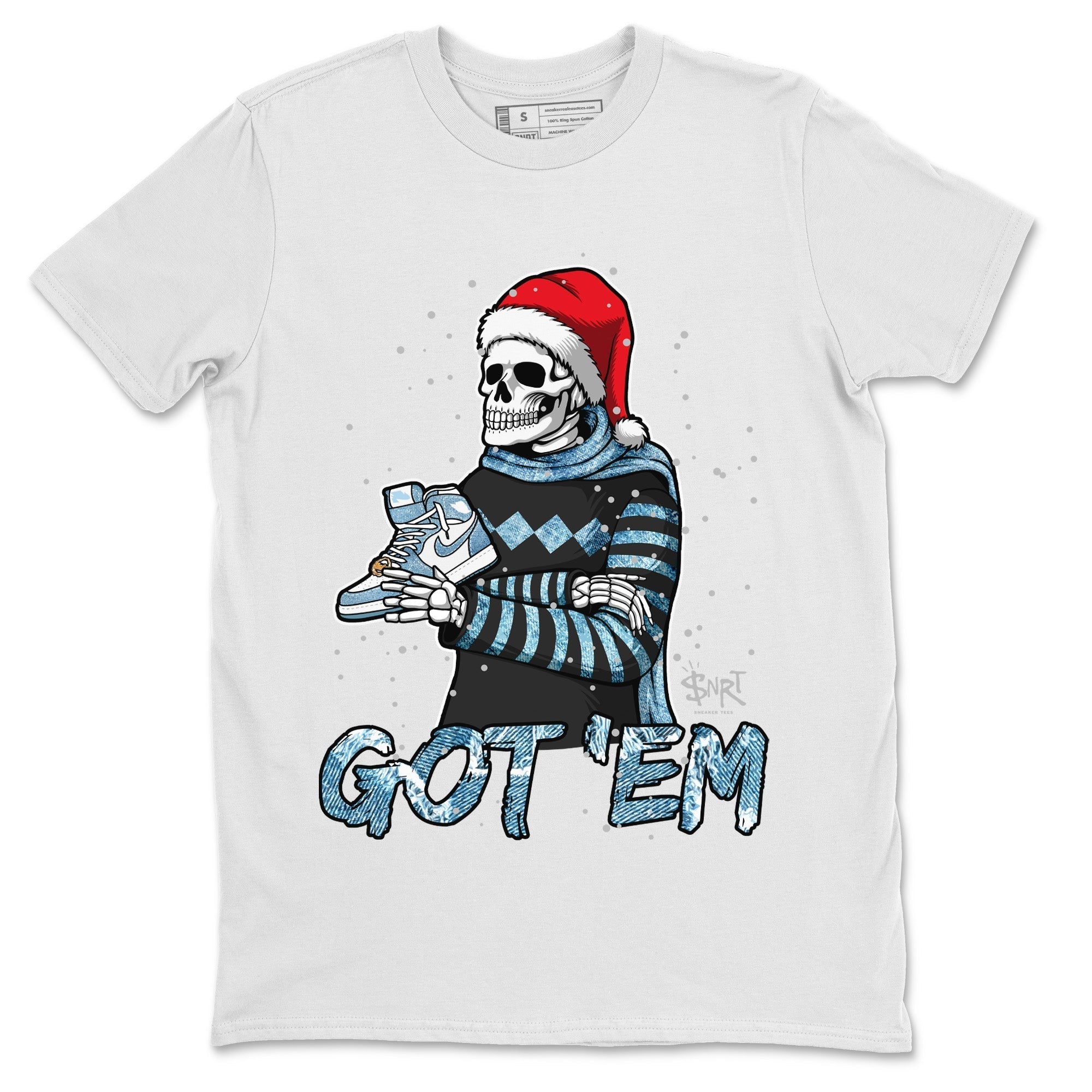 Skull Got Em Unisex Tops - Air Jordan 1 Denim
