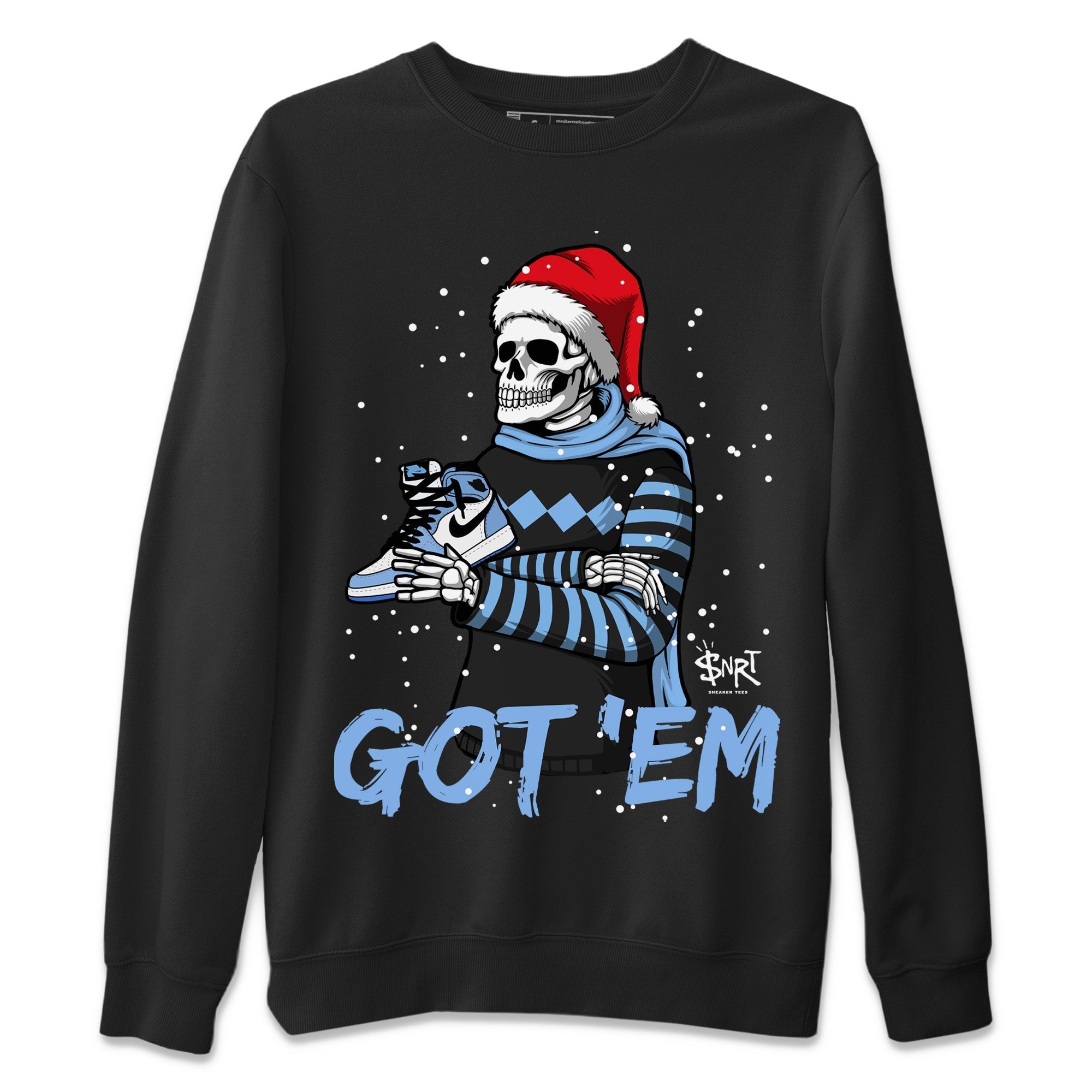 Skull Got Em Unisex Tops - Air Jordan 1 University Blue