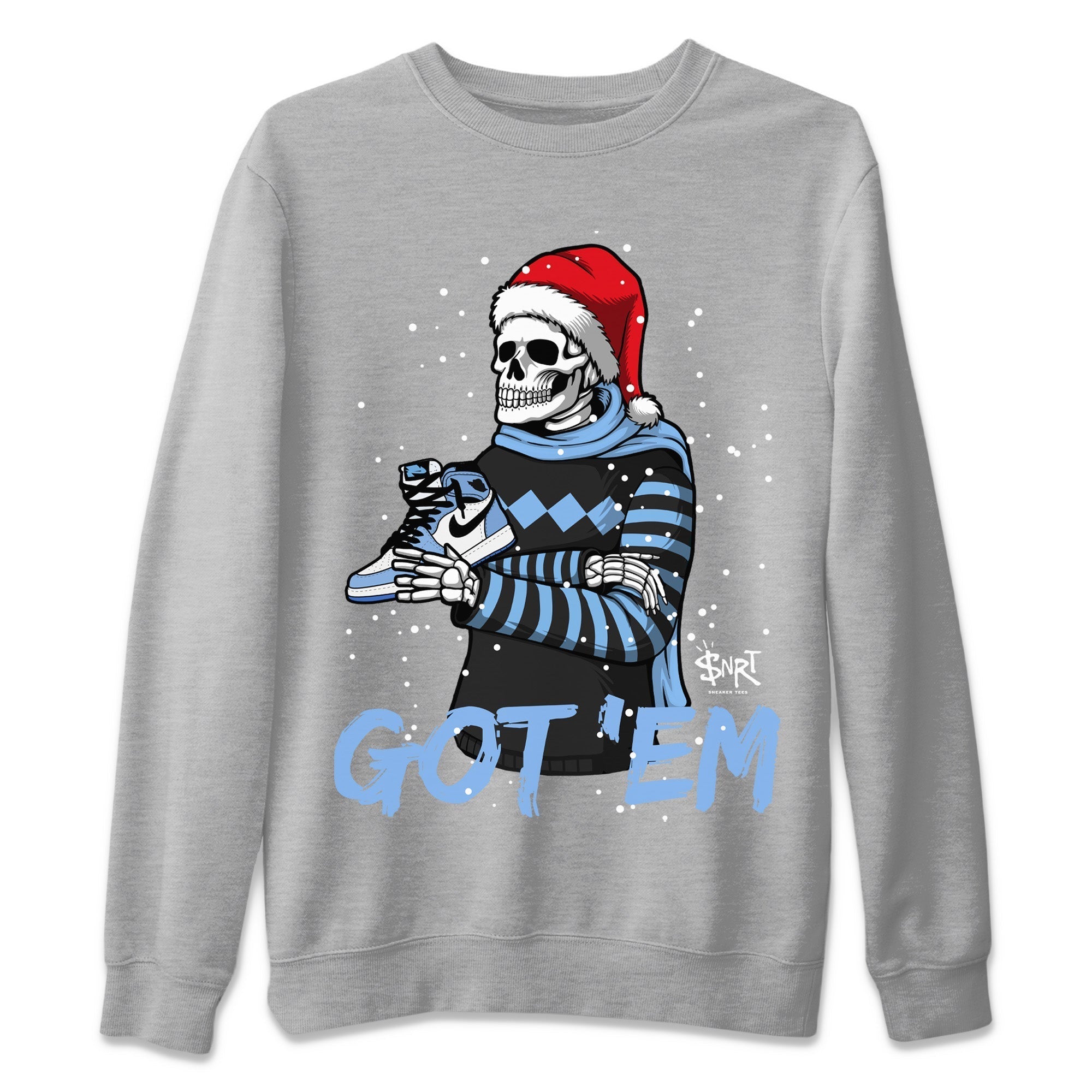 Skull Got Em Unisex Tops - Air Jordan 1 University Blue