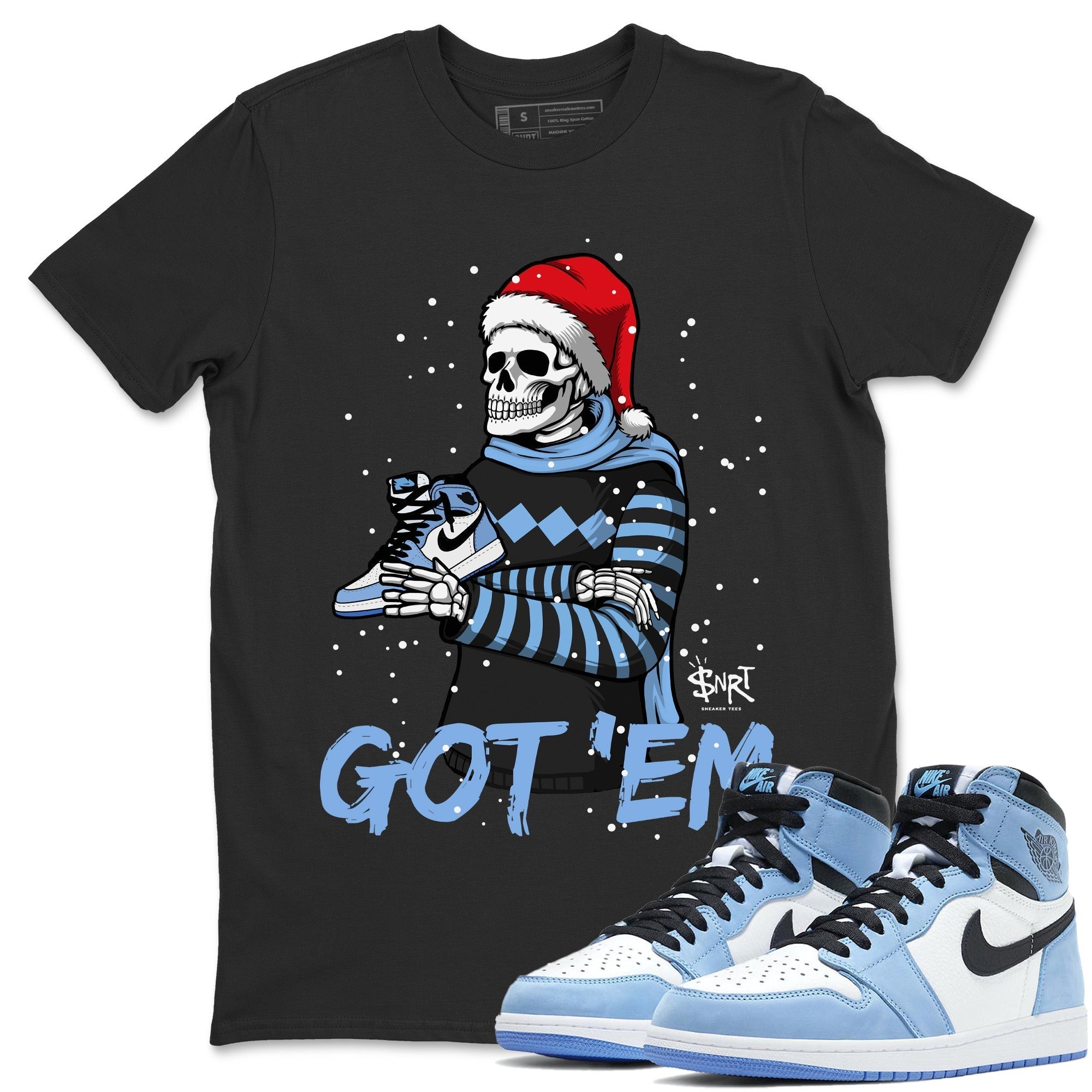 Skull Got Em Unisex Tops - Air Jordan 1 University Blue