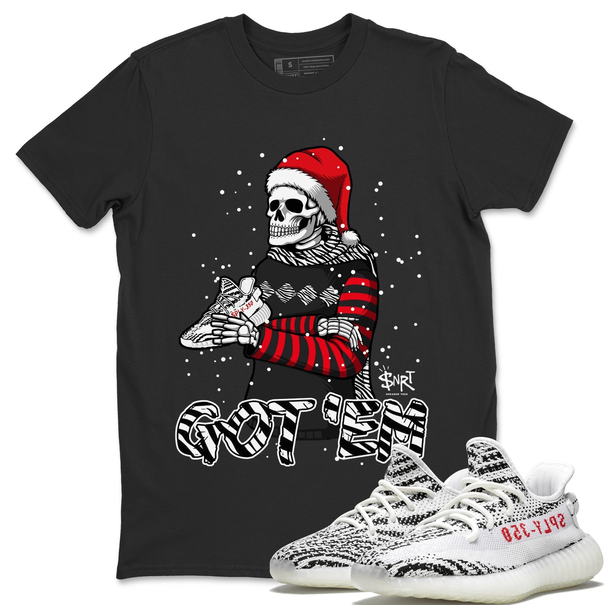 Skull Got Em Unisex Tops - Yeezy 350 Zebra