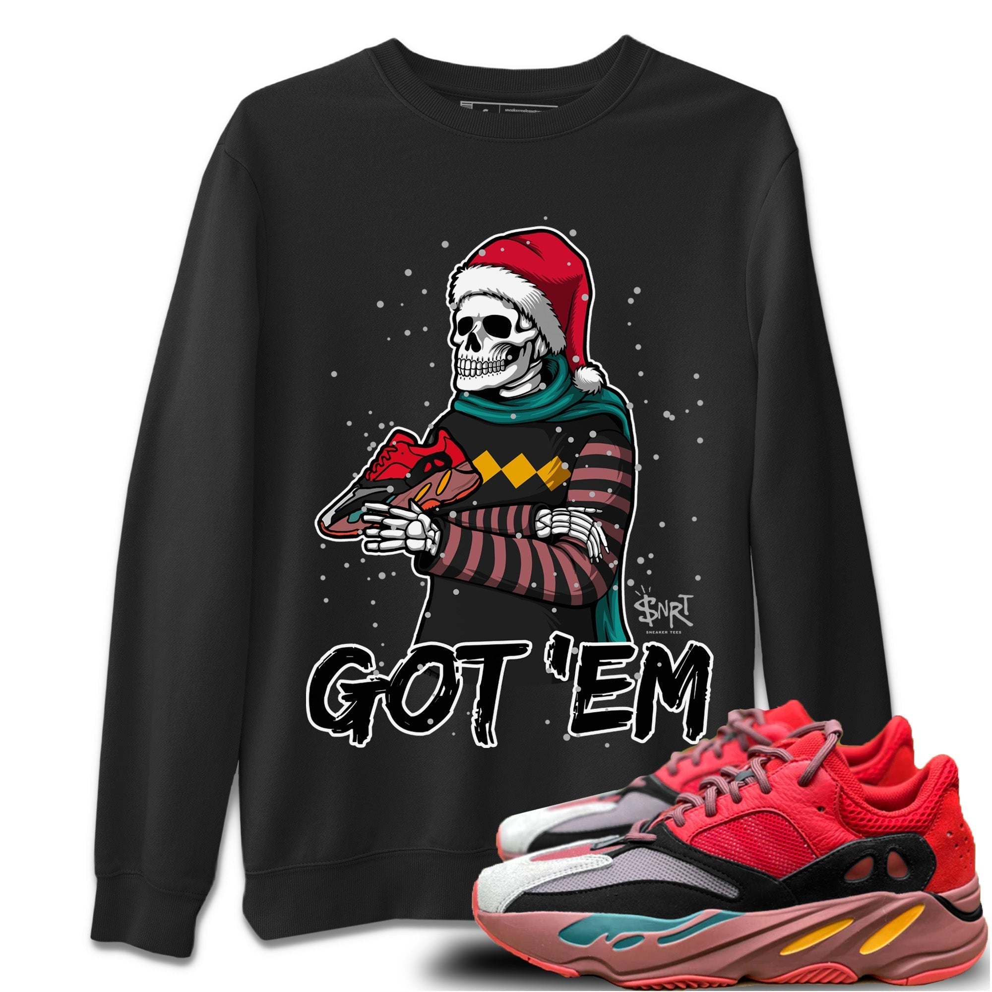 Skull Got Em Unisex Tops - Yeezy 700 Hi-Res Red