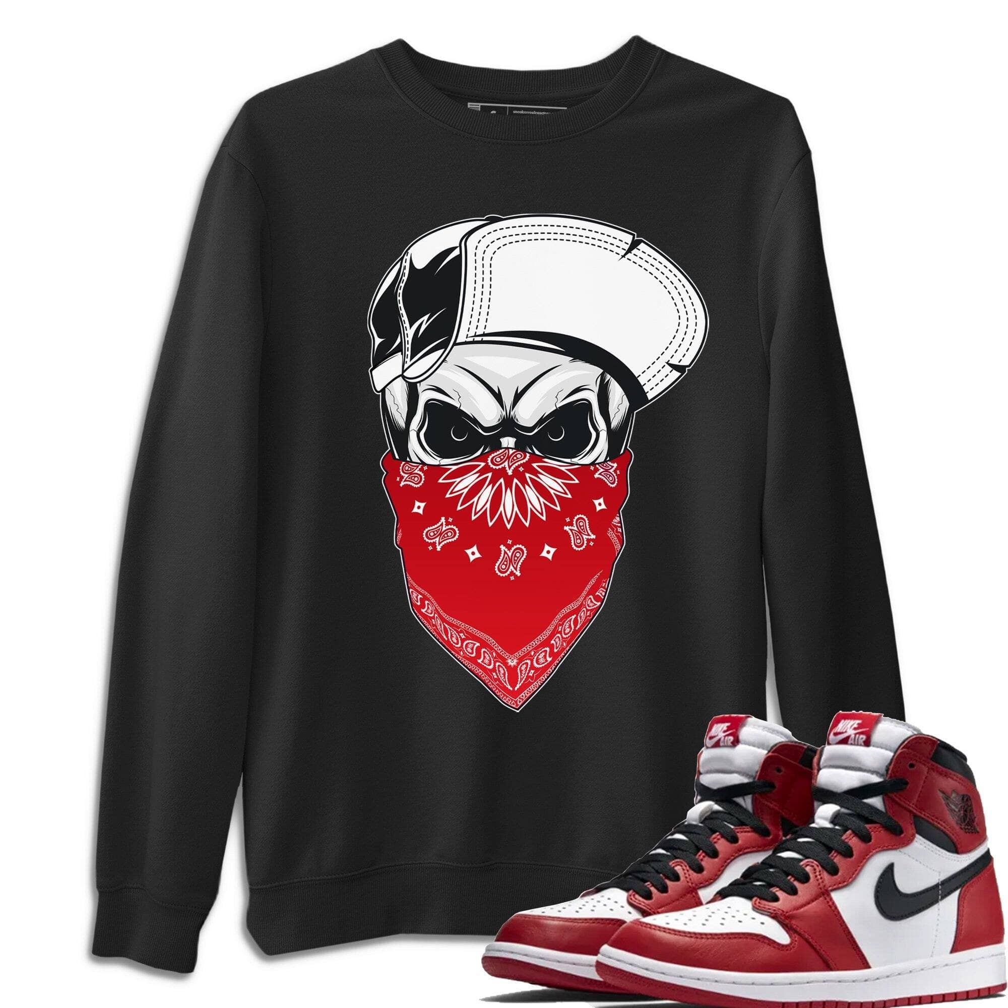 Skull Hat Unisex Tops - Air Jordan 1 Varsity Red