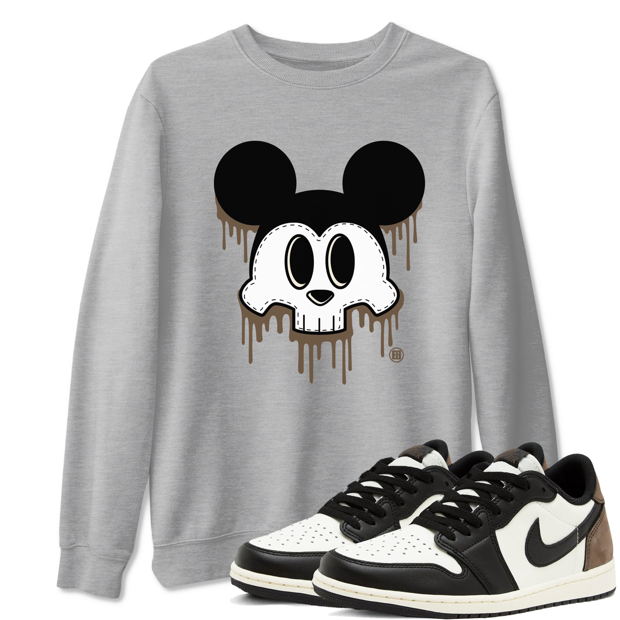 Skull Mouse snkmatch Tees - Air Jordan 1 Mocha