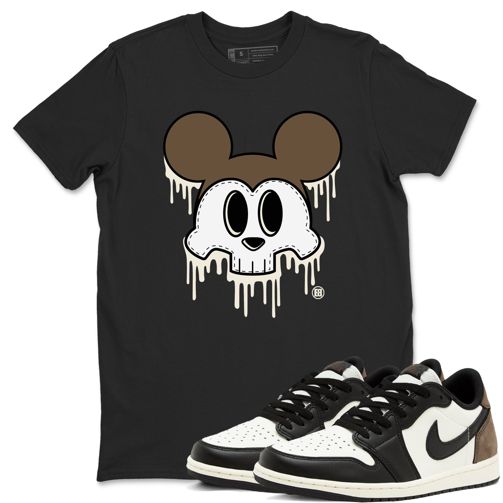Skull Mouse snkmatch Tees - Air Jordan 1 Mocha