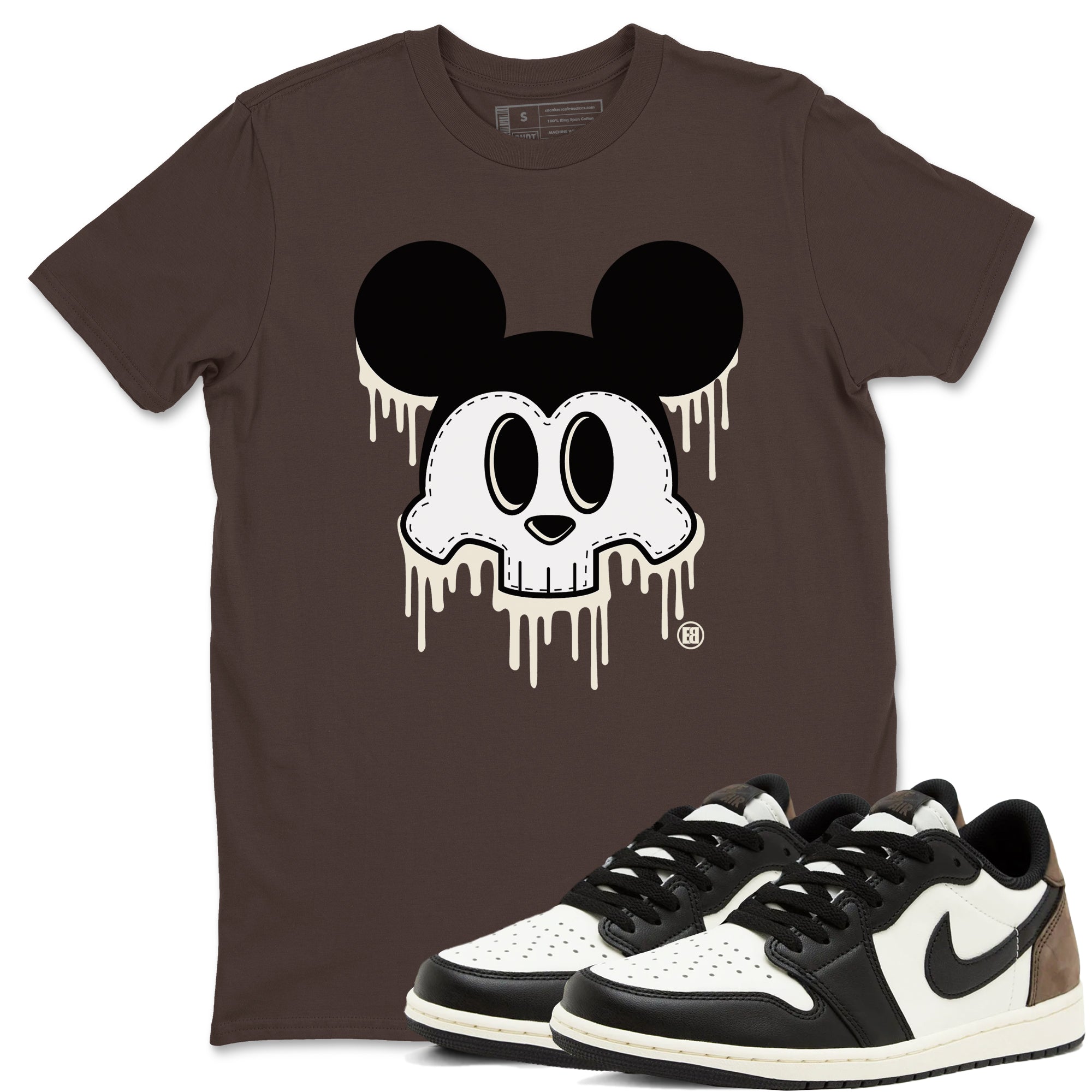 Skull Mouse snkmatch Tees - Air Jordan 1 Mocha