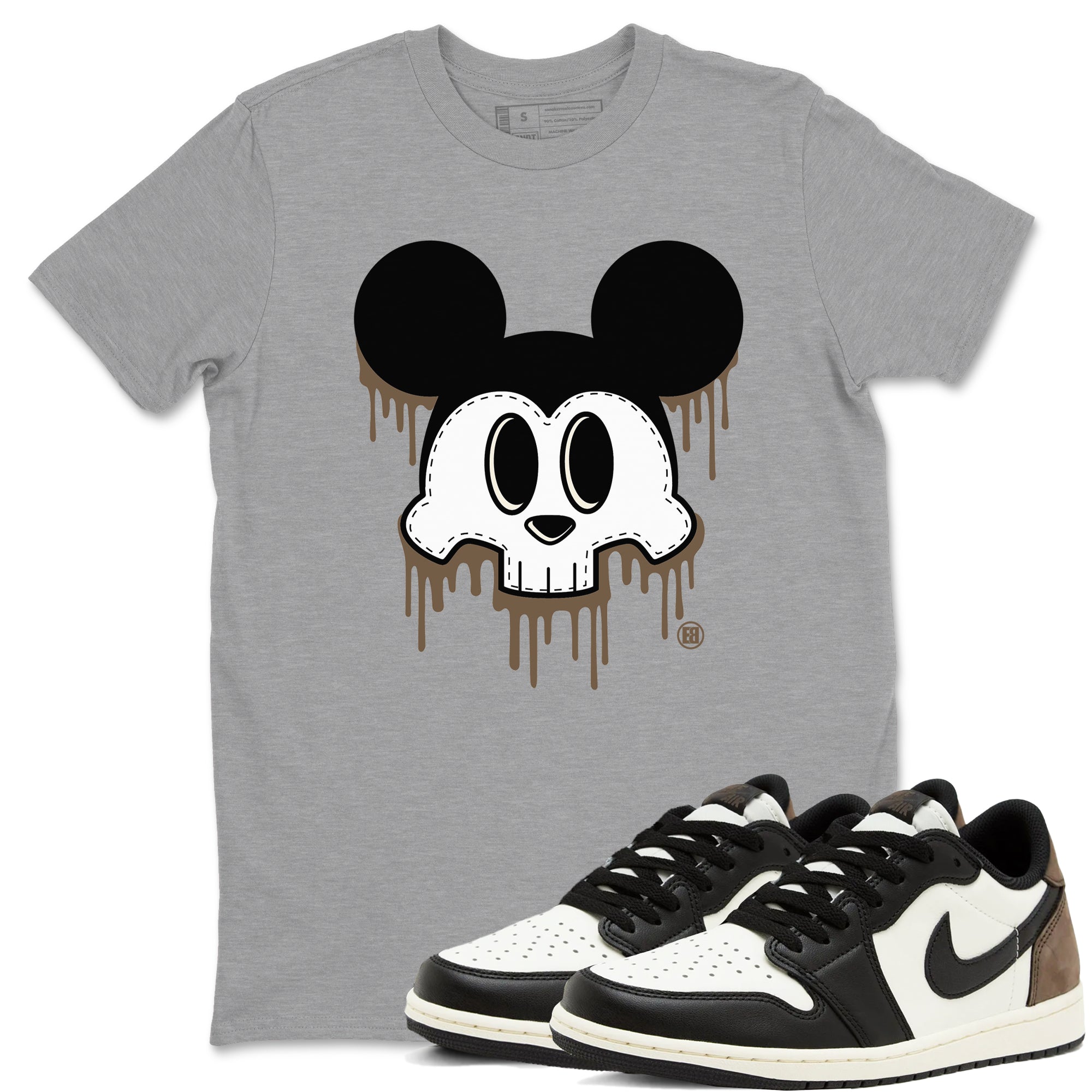 Skull Mouse snkmatch Tees - Air Jordan 1 Mocha