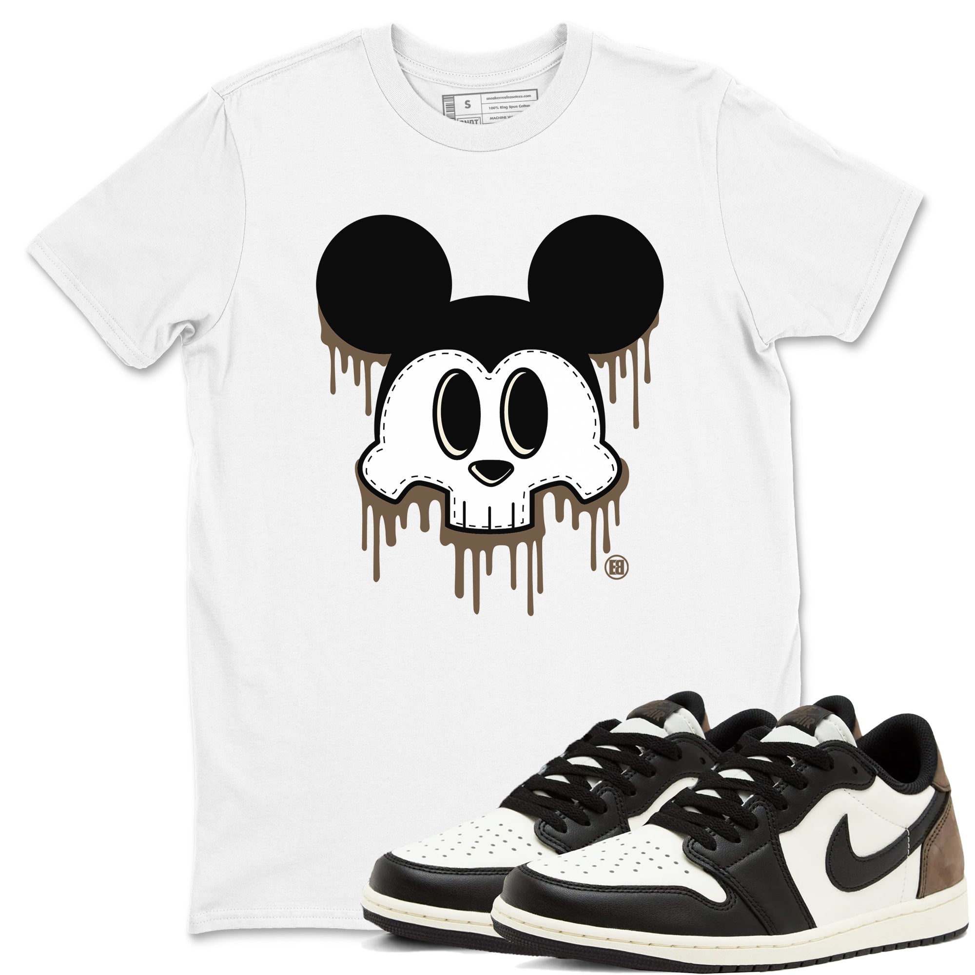 Skull Mouse snkmatch Tees - Air Jordan 1 Mocha
