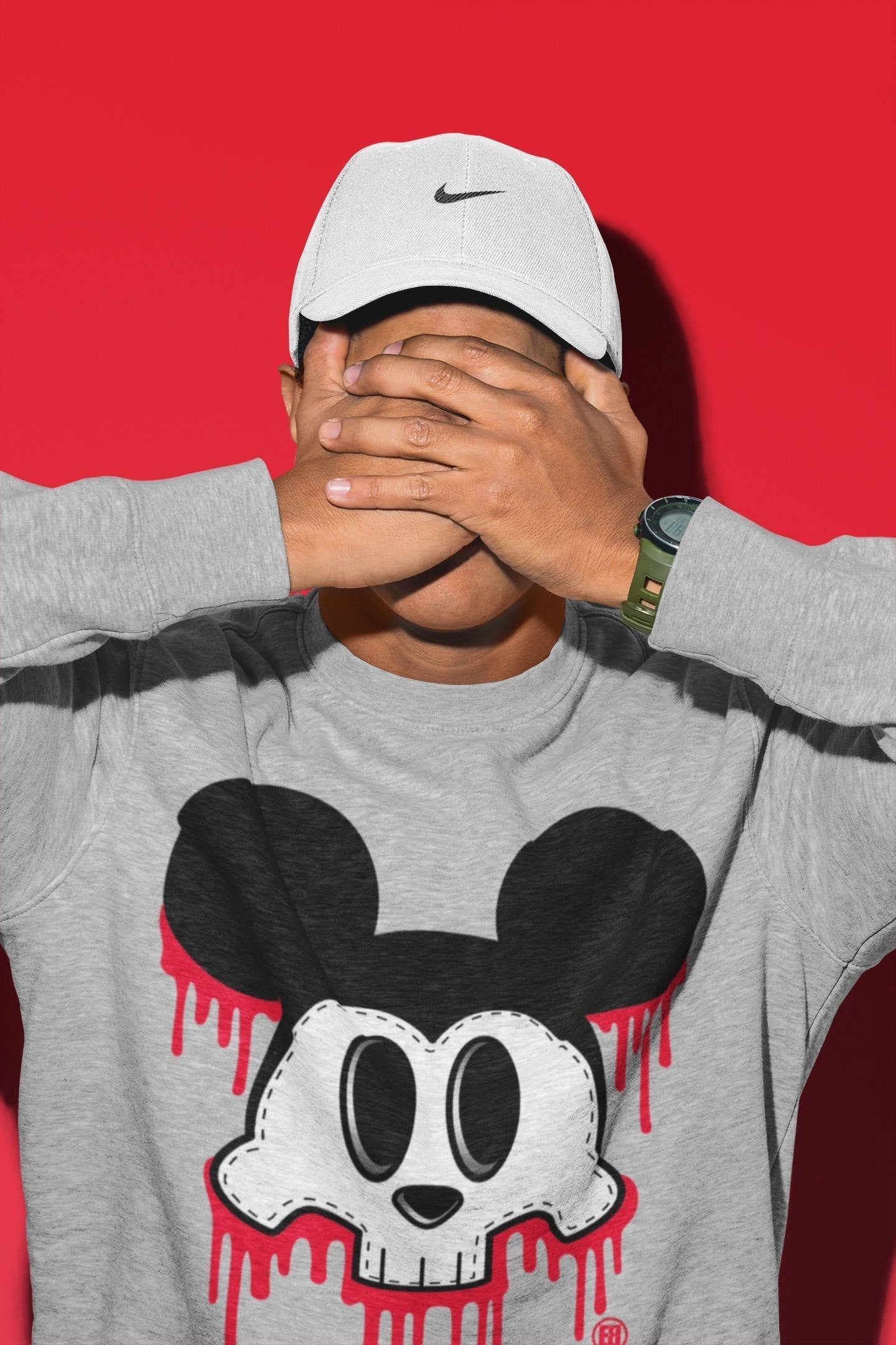 Skull Mouse Unisex Tops - Air Jordan 4 Red Thunder