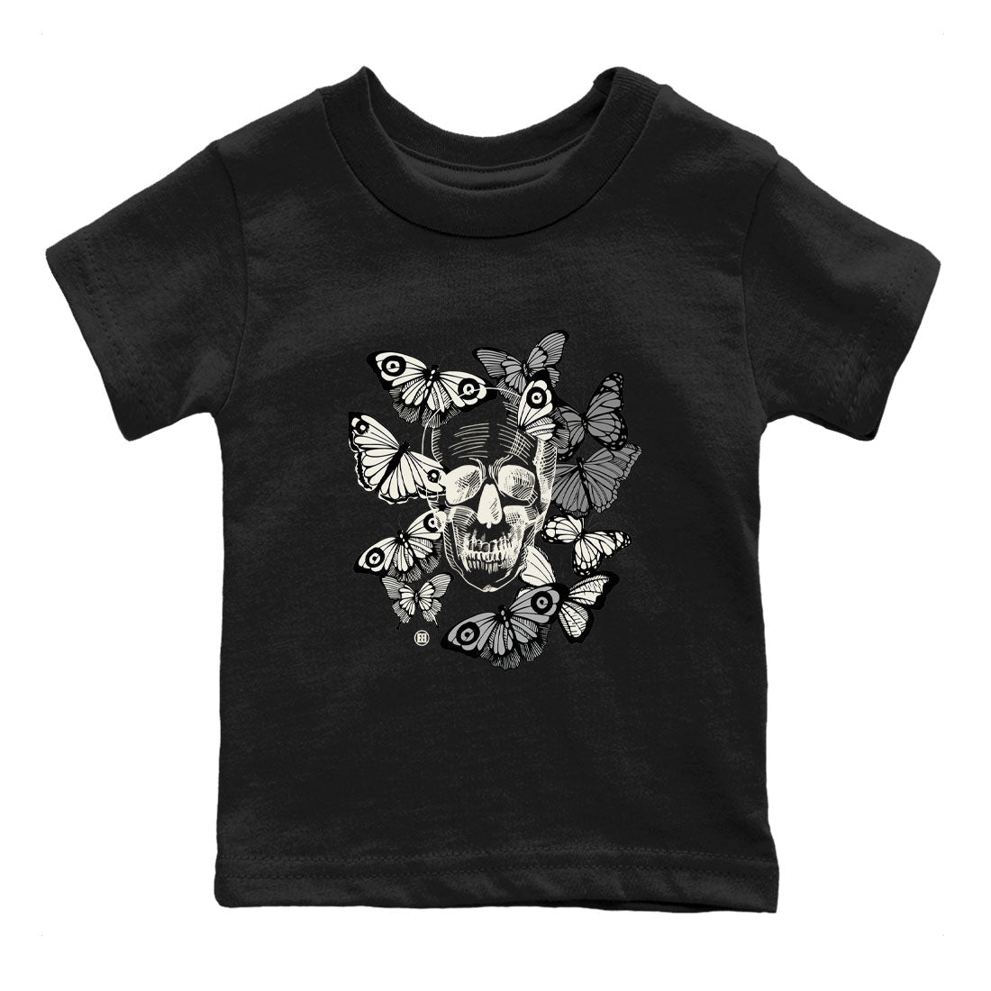 Skull With Butterflies snkmatch Tees Kids - Air Jordan 3 Ivory