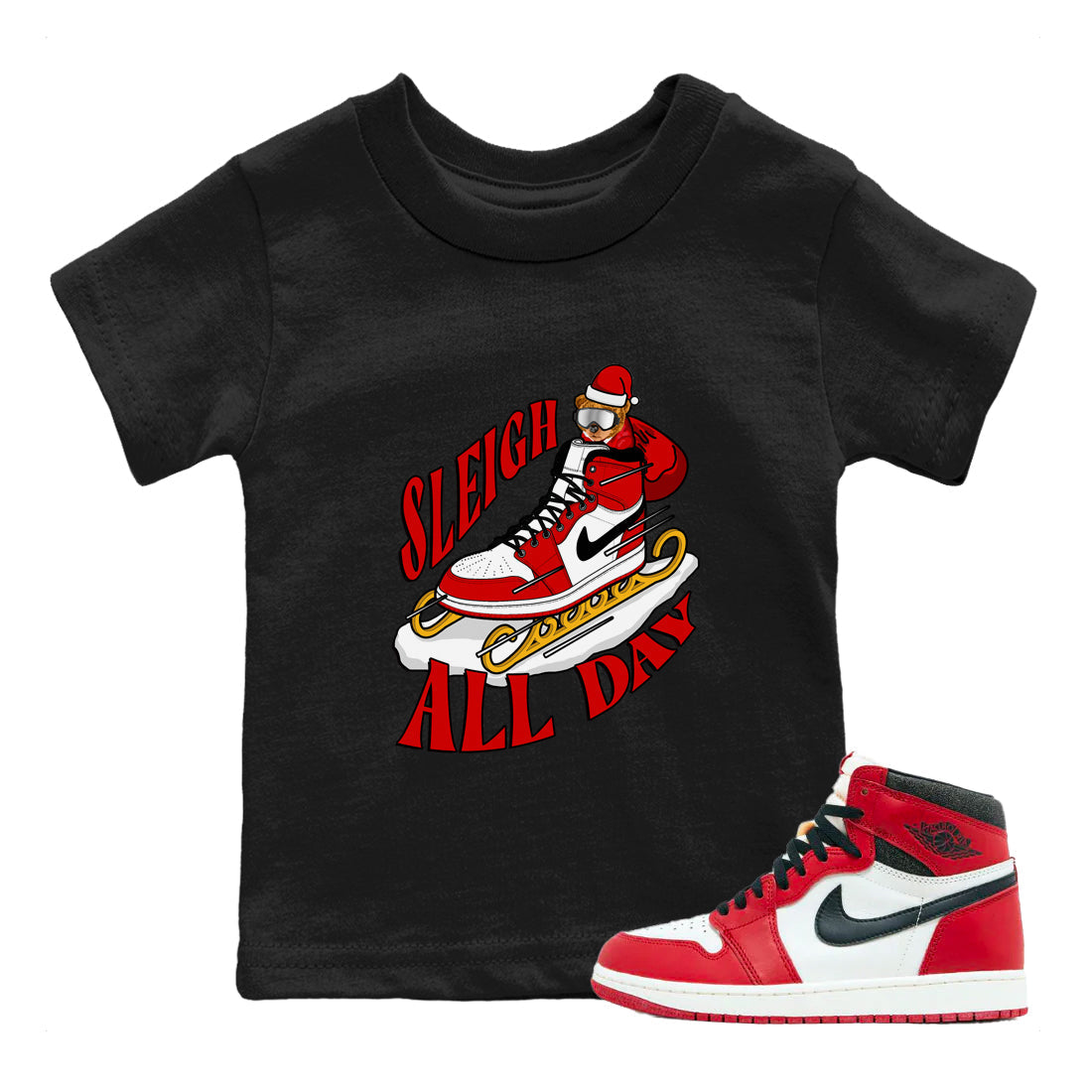 Sleigh All Day snkmatch Tee Kids - Air Jordan 1 Chicago