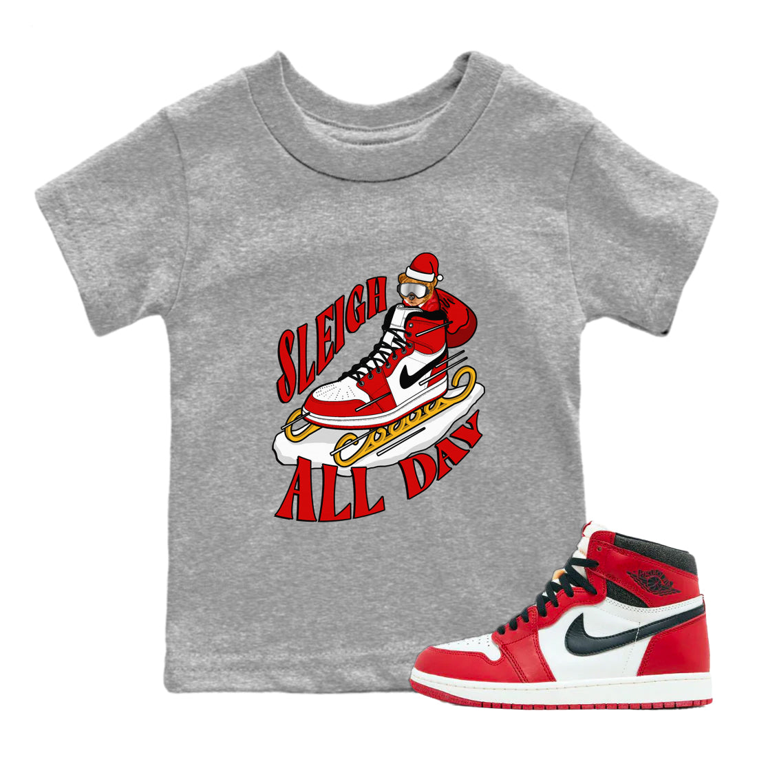 Sleigh All Day snkmatch Tee Kids - Air Jordan 1 Chicago