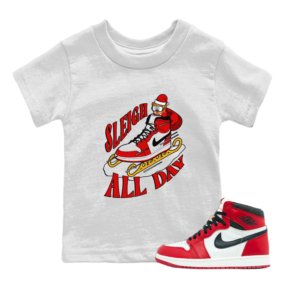Sleigh All Day snkmatch Tee Kids - Air Jordan 1 Chicago