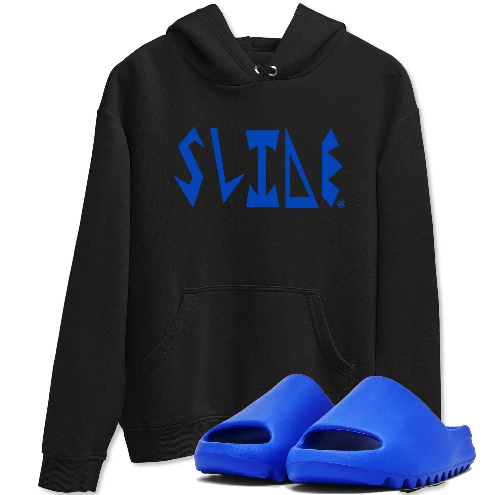 Slide Letters snkmatch Tees - Yeezy Slide Azure