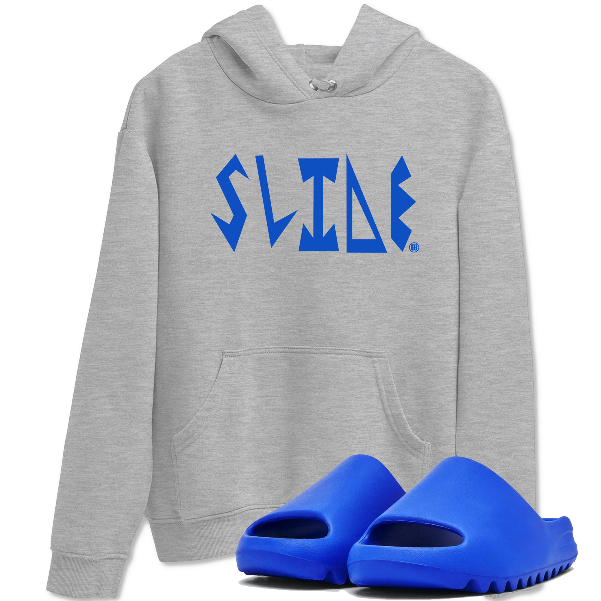 Slide Letters snkmatch Tees - Yeezy Slide Azure