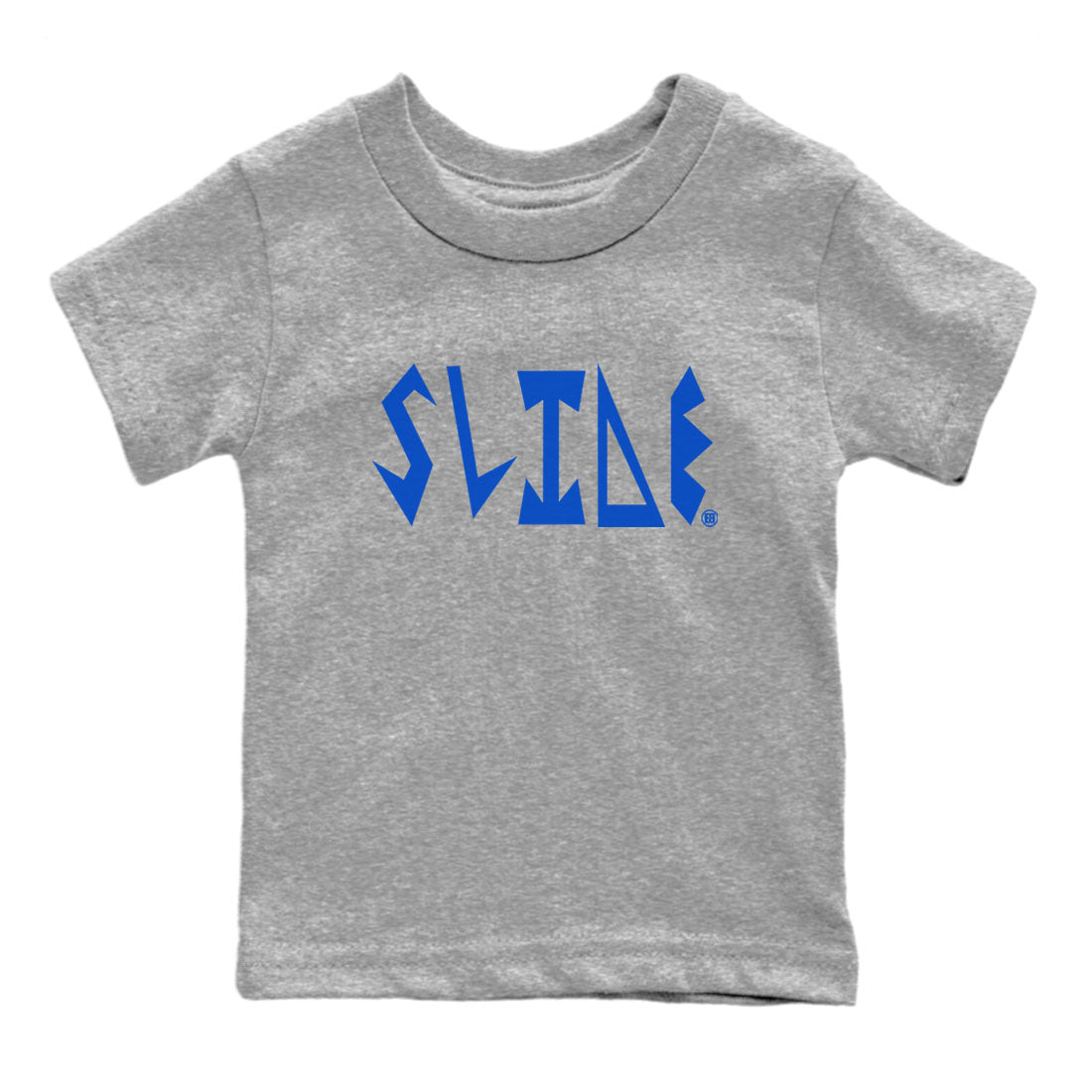 Slide Letters snkmatch Tees Kids - Yeezy Slide Azure