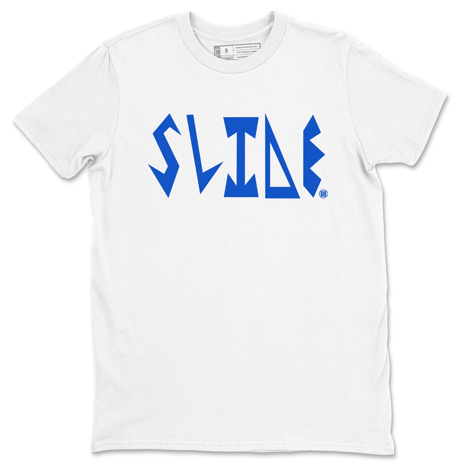 Slide Letters snkmatch Tees - Yeezy Slide Azure