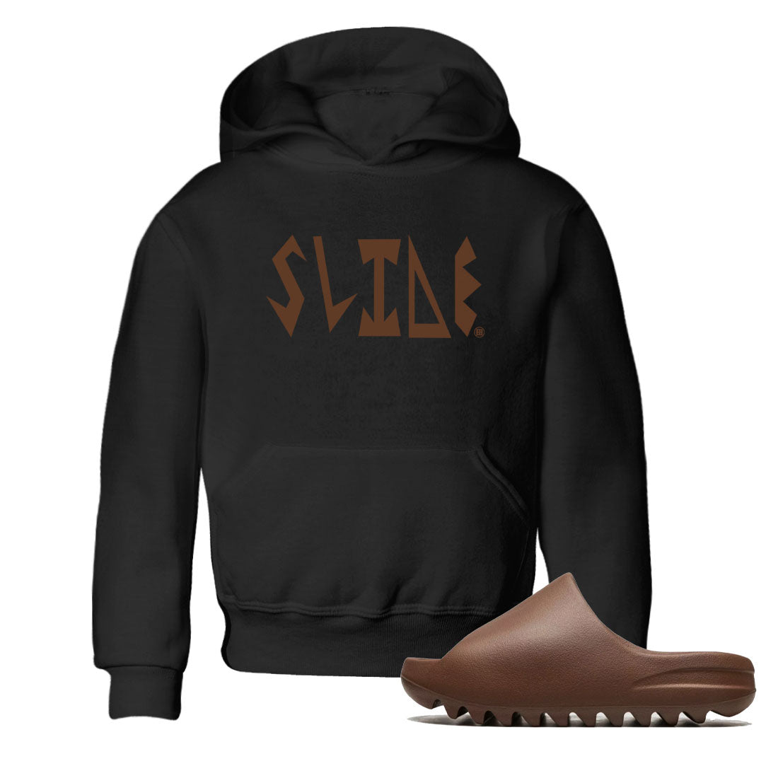 Slide Letters snkmatch Tees Kids - Yeezy Slide Flax