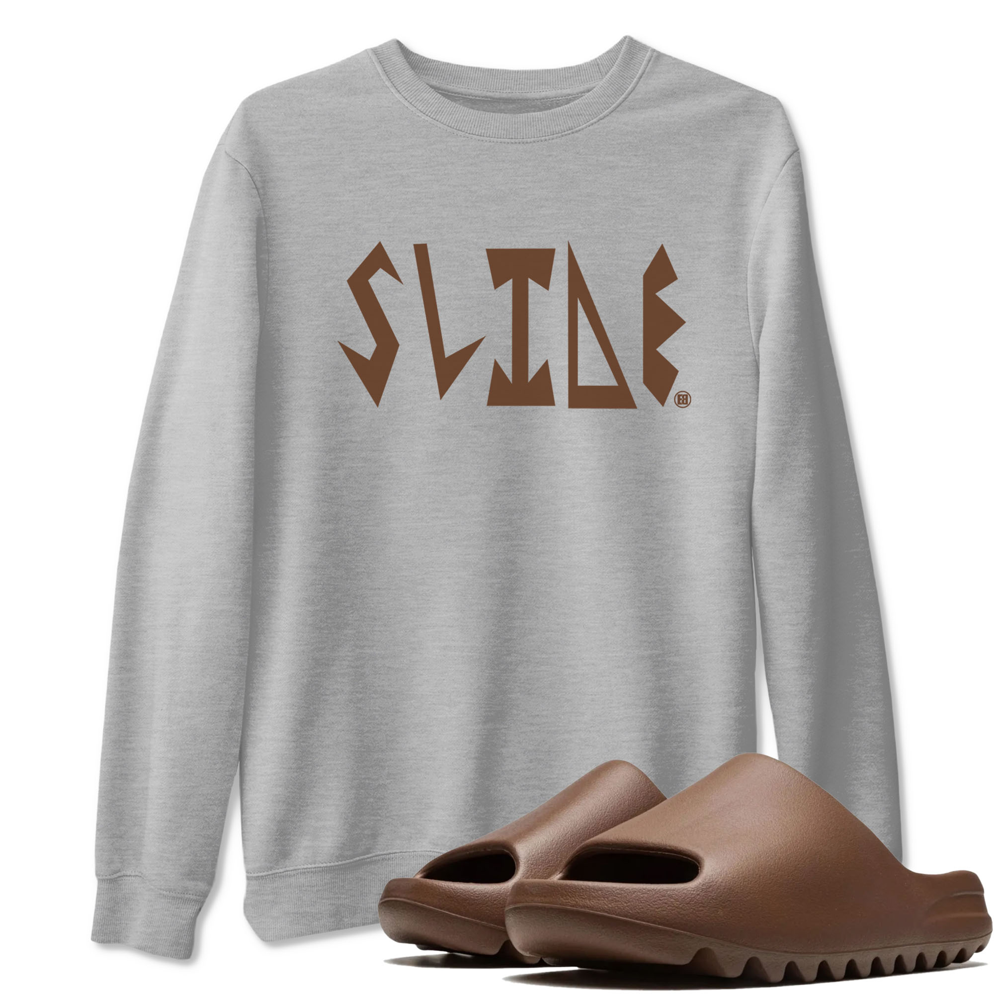 Slide Letters snkmatch Tees - Yeezy Slide Flax