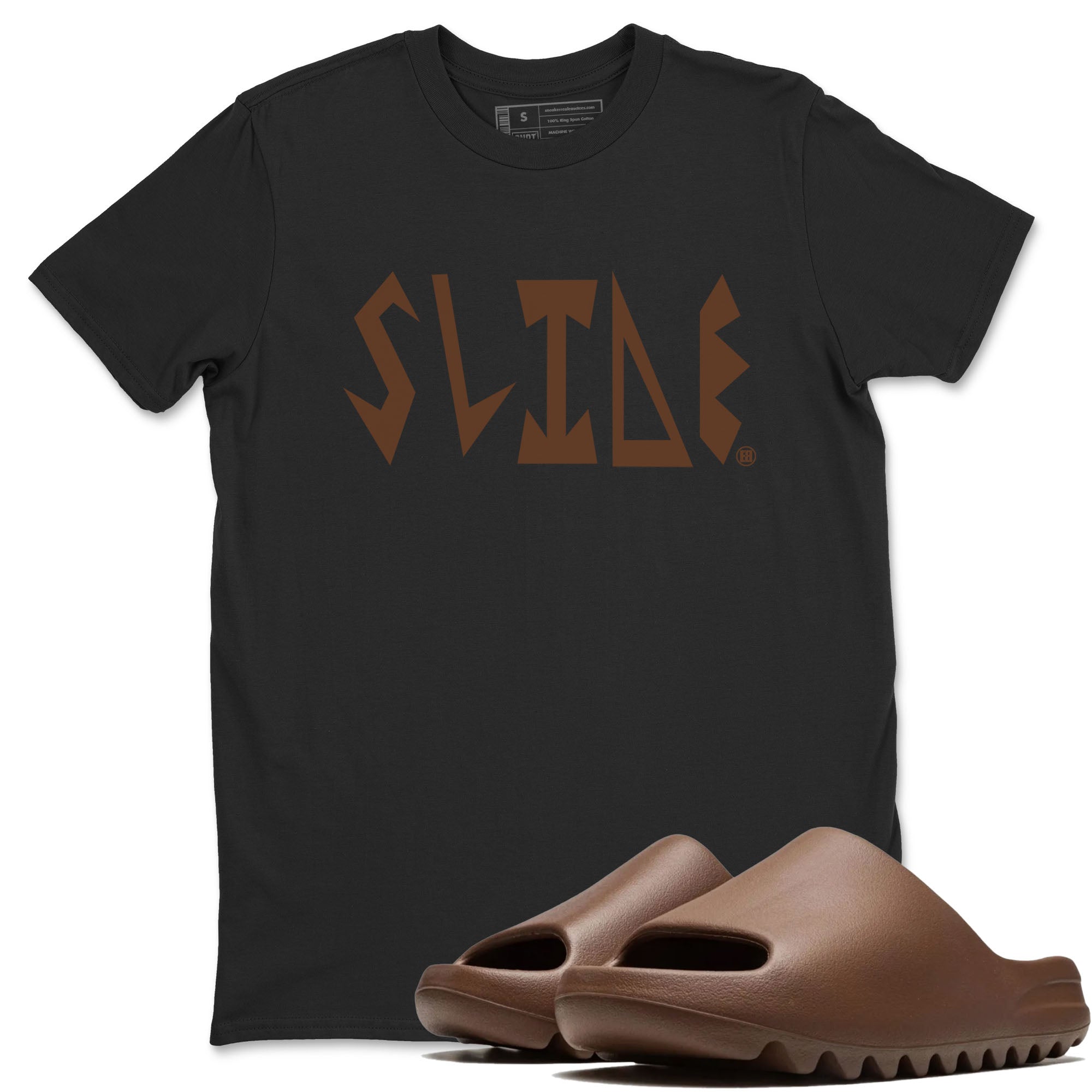 Slide Letters snkmatch Tees - Yeezy Slide Flax