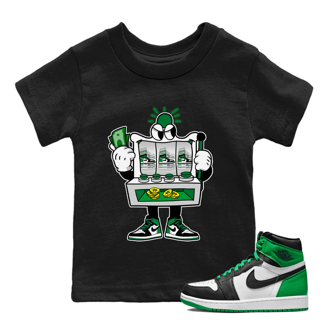 Slot Machine Kids Tops - Air Jordan 1 Celtics