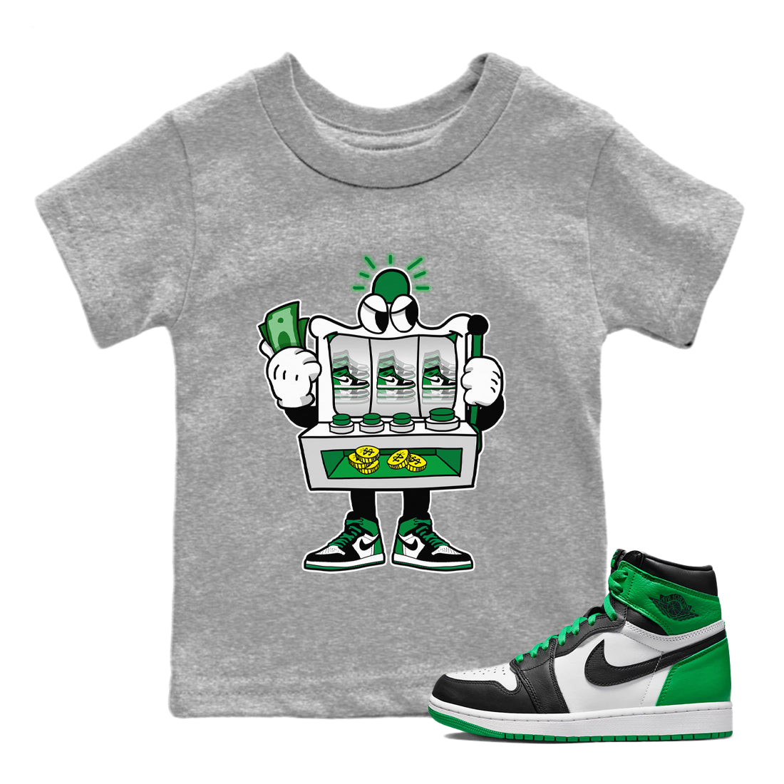 Slot Machine Kids Tops - Air Jordan 1 Celtics