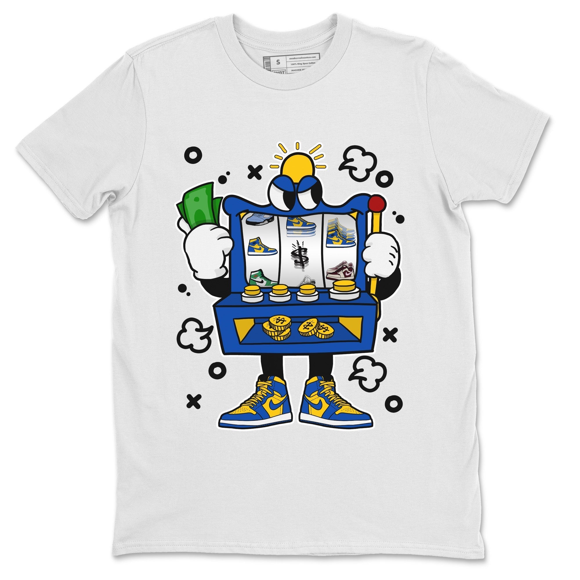 Slot Machine Unisex Tops - Air Jordan 1 Game Royal Varsity Maize