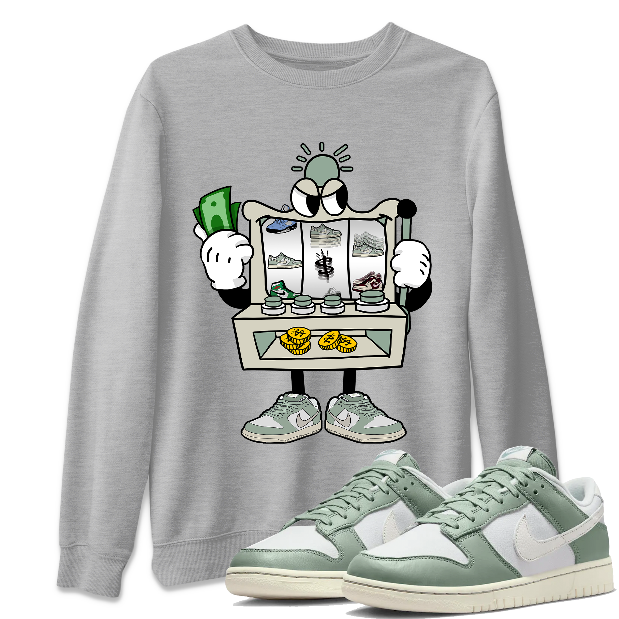 Slot Machine Unisex Tops - Dunk Mica Green