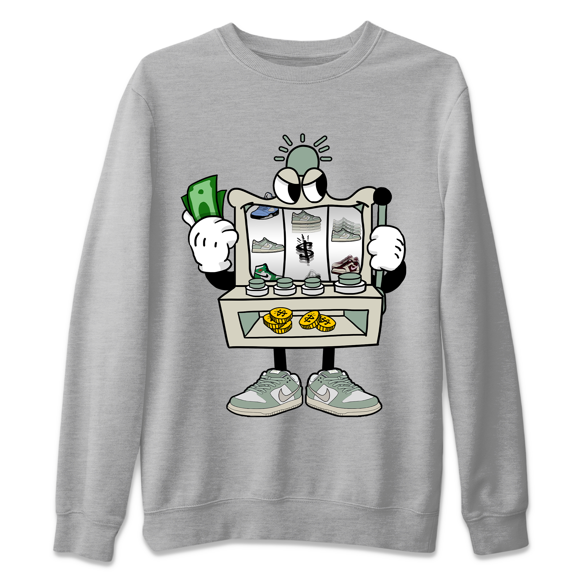 Slot Machine Unisex Tops - Dunk Mica Green