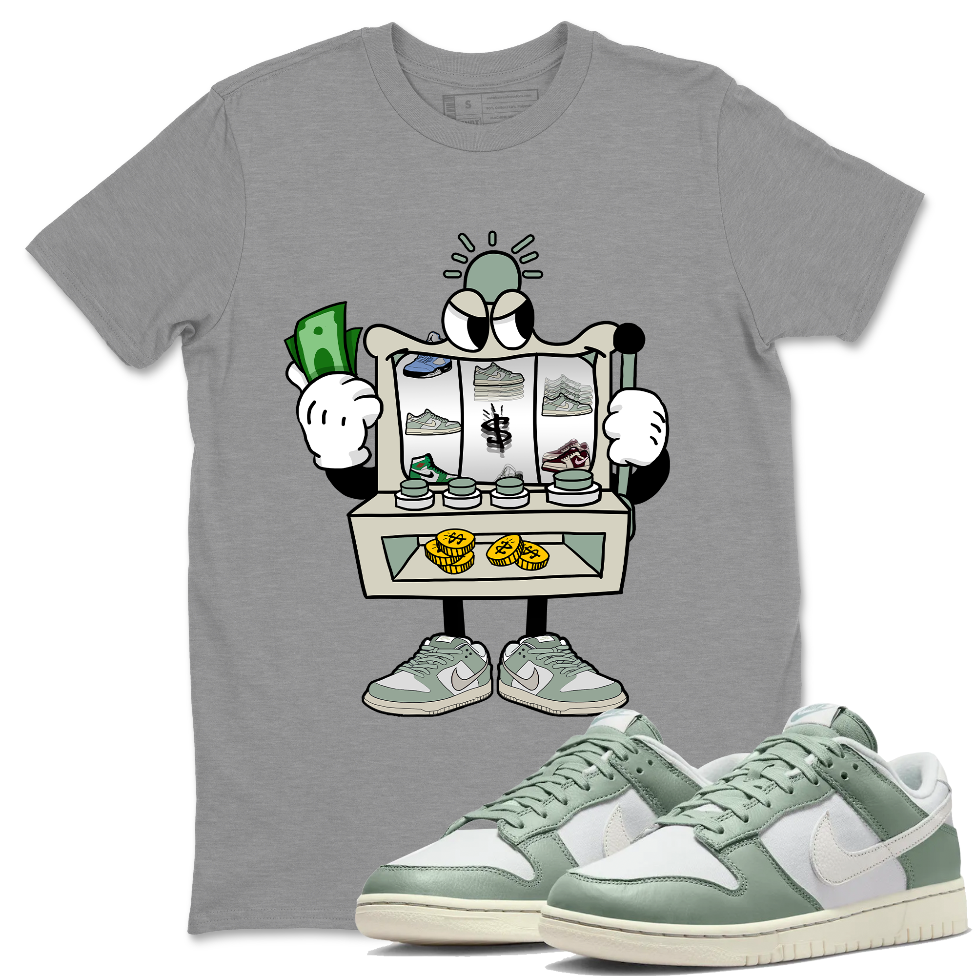 Slot Machine Unisex Tops - Dunk Mica Green