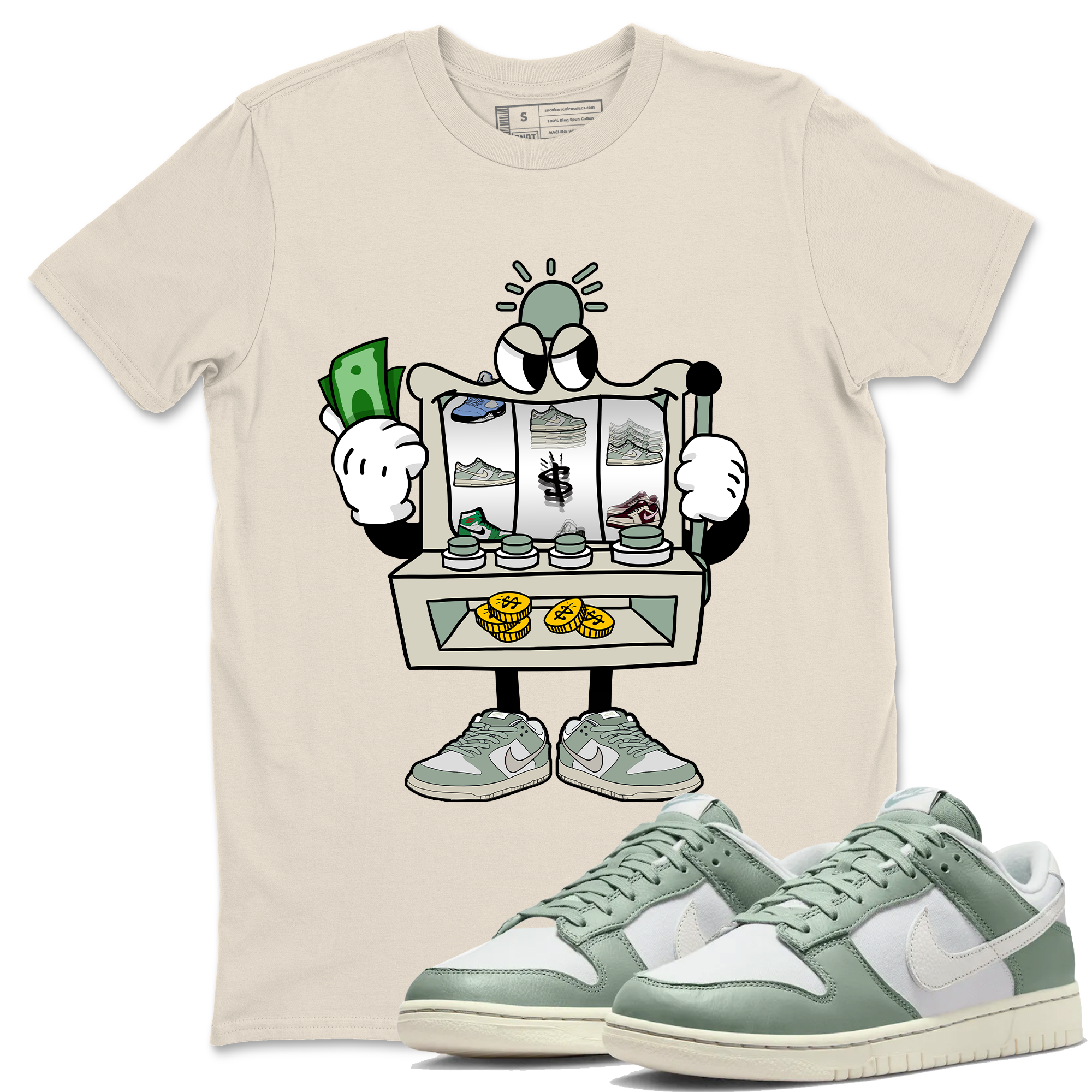 Slot Machine Unisex Tops - Dunk Mica Green