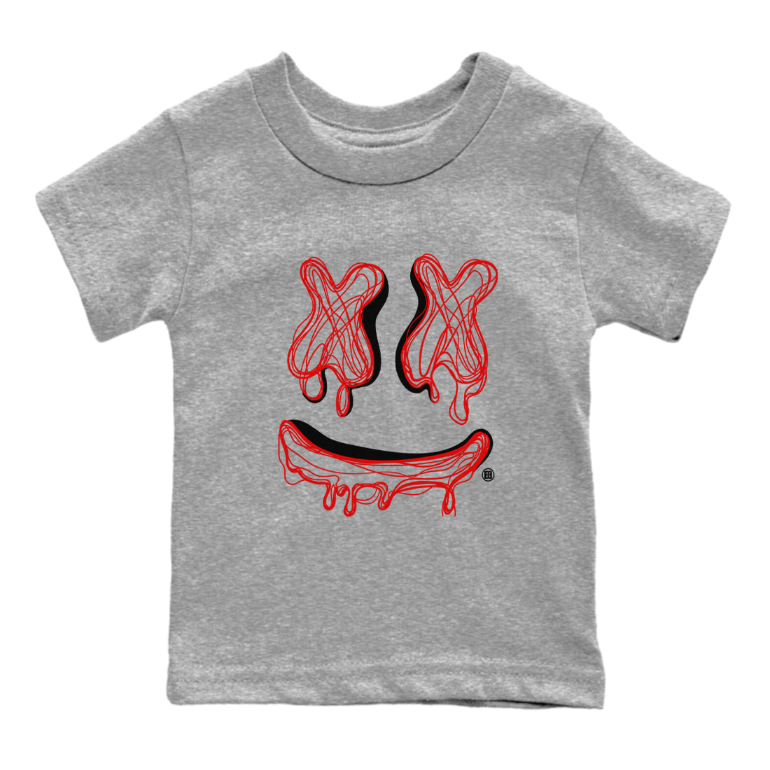 Smile Doodle snkmatch Tees Kids - Air Jordan 1 Black Toe Reimagined