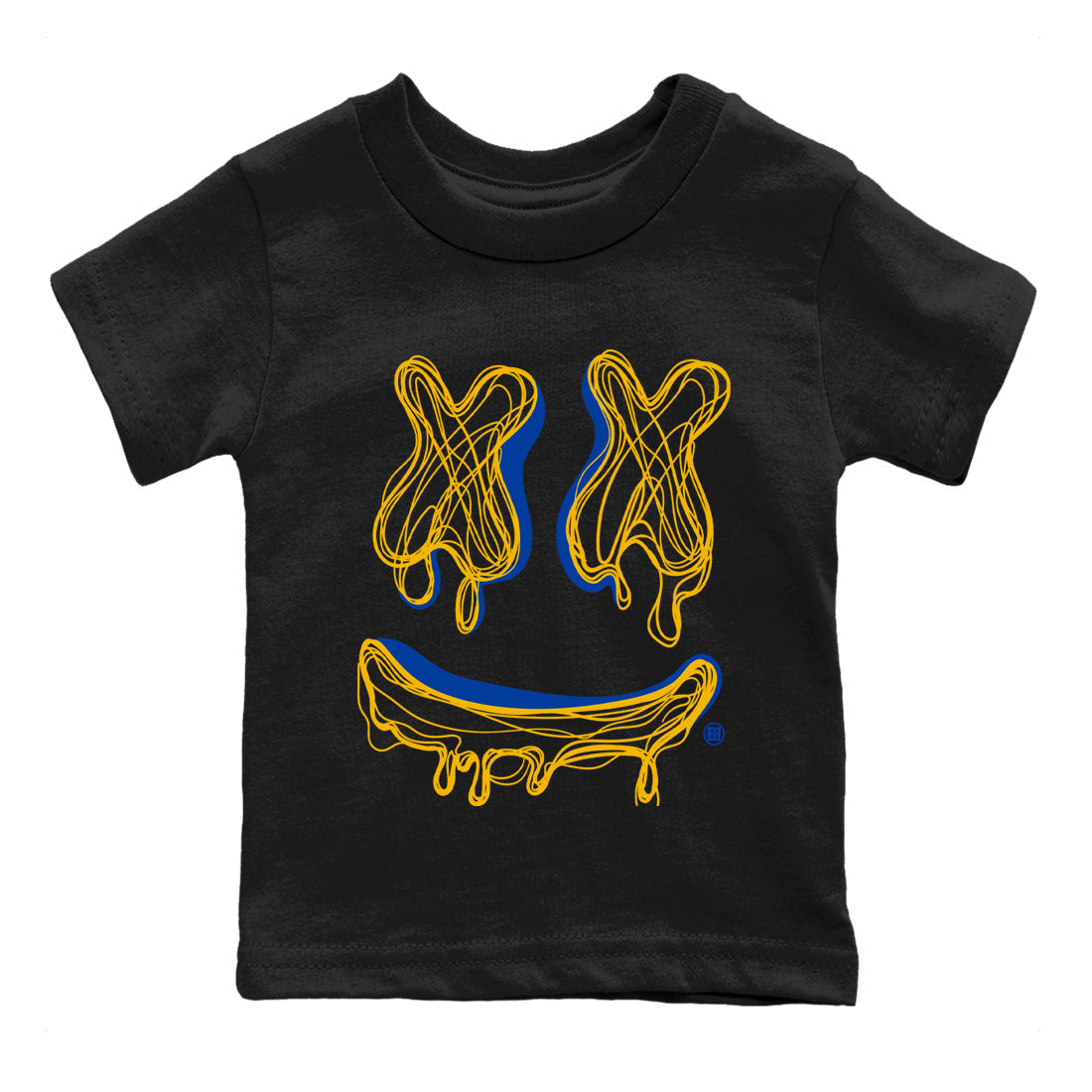Smile Doodle snkmatch Tees Kids - Air Jordan 1 Game Royal Varsity Maize