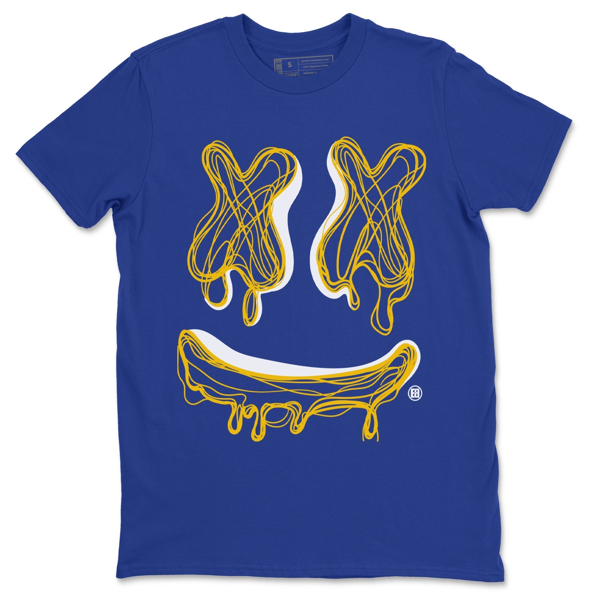 Smile Doodle snkmatch Tees - Air Jordan 1 Game Royal Varsity Maize