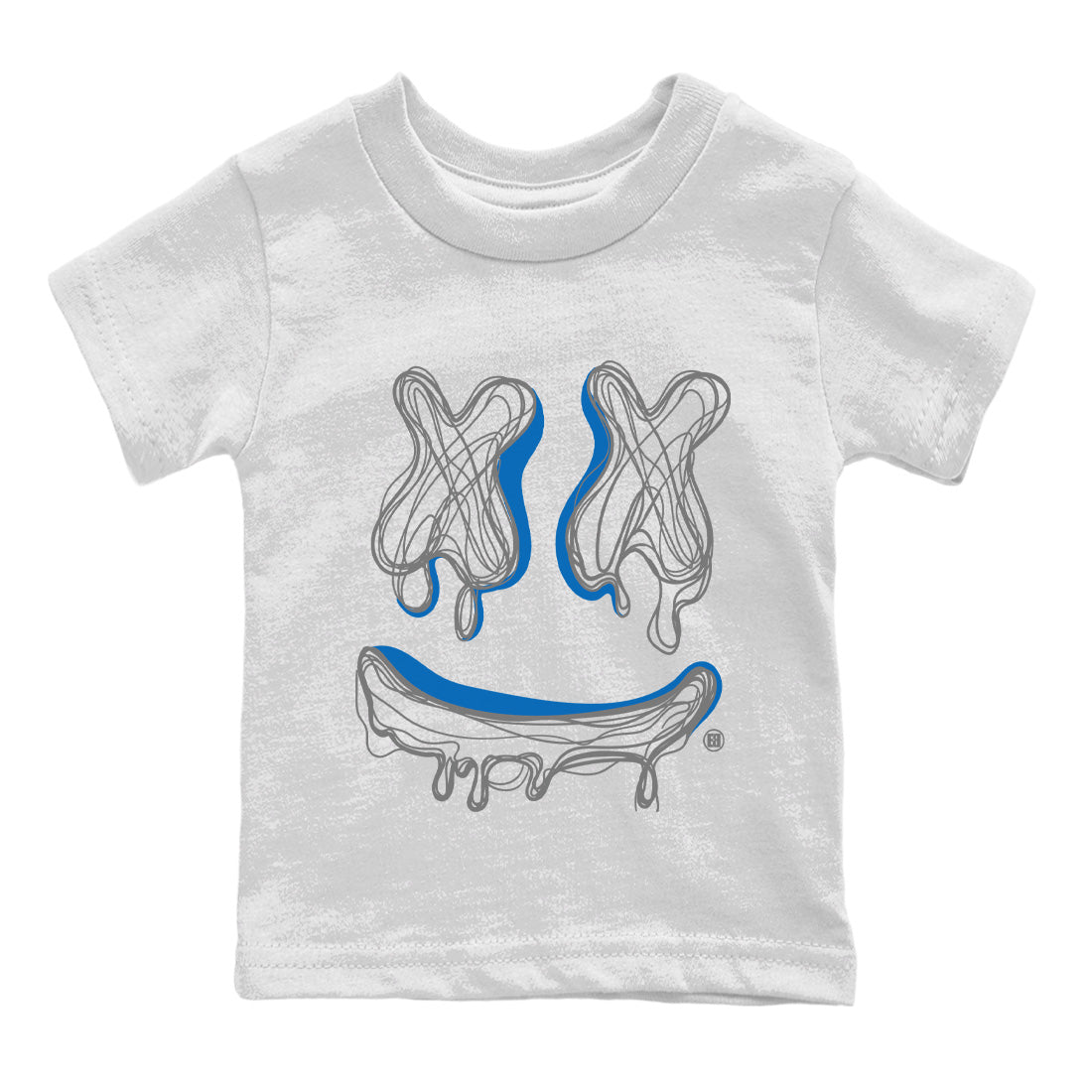 Smile Doodle snkmatch Tees Kids - Air Jordan 1 True Blue