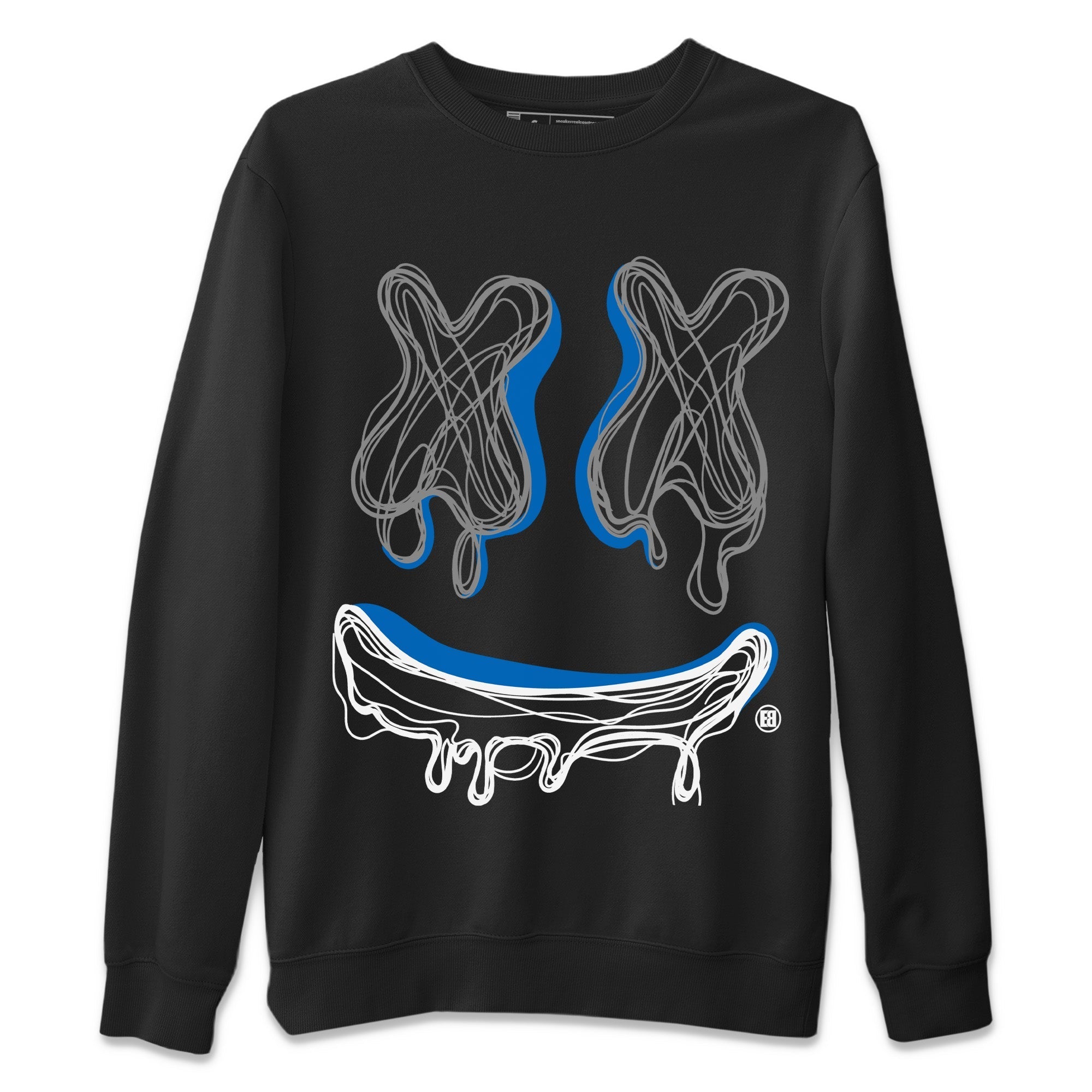 Smile Doodle snkmatch Tees - Air Jordan 1 True Blue